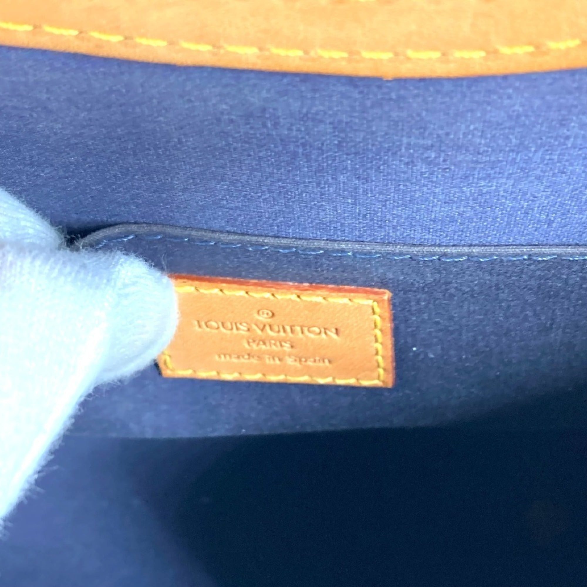 Louis Vuitton Monogram Vernis Blue Indigo Monogram Vernis Handbag Tote Bag (Pre-Owned)