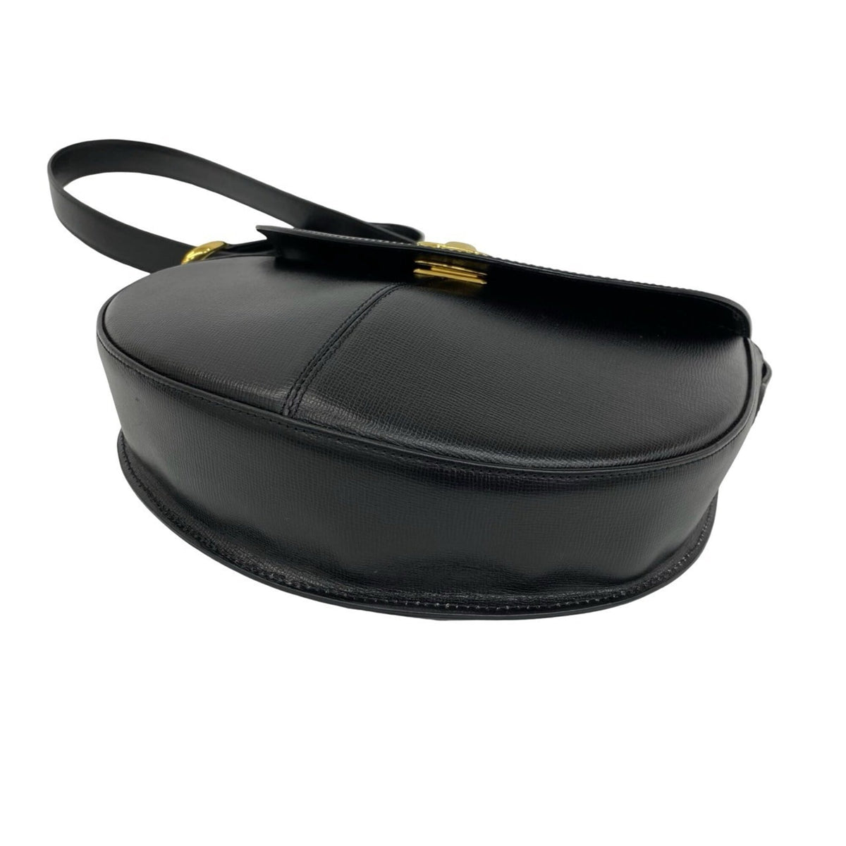 Christian Dior Black Leather Pochette Shoulder Bag (Pre-Owned)