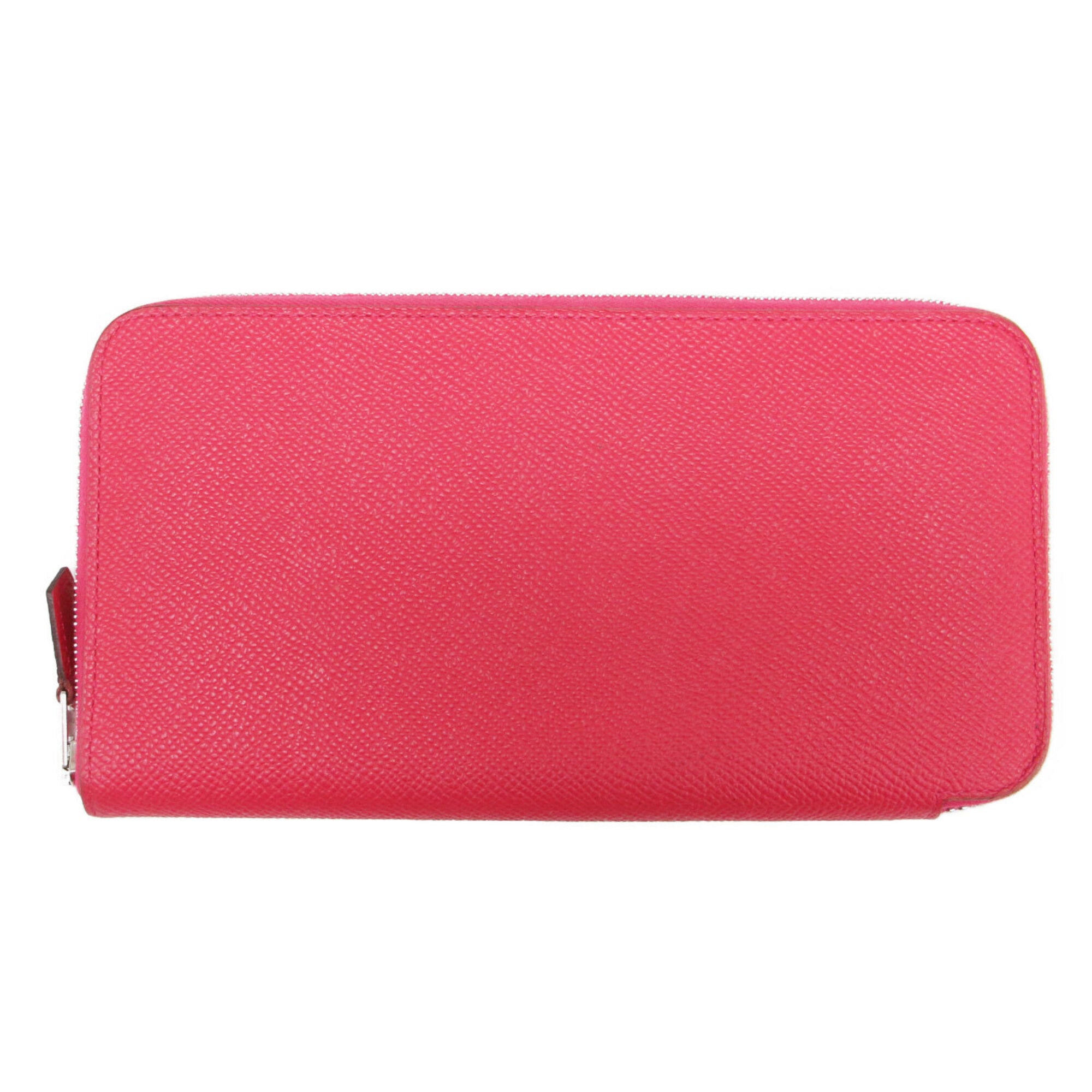 Hermes Pink Leather Long Wallet (Bi-Fold) (Pre-Owned)