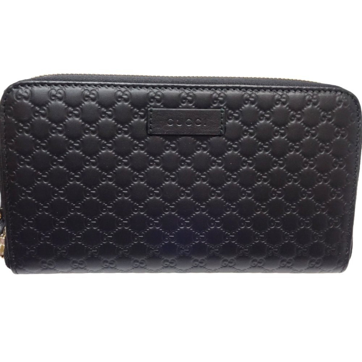 Gucci Black Leather Long Wallet (Bi-Fold) (Pre-Owned)