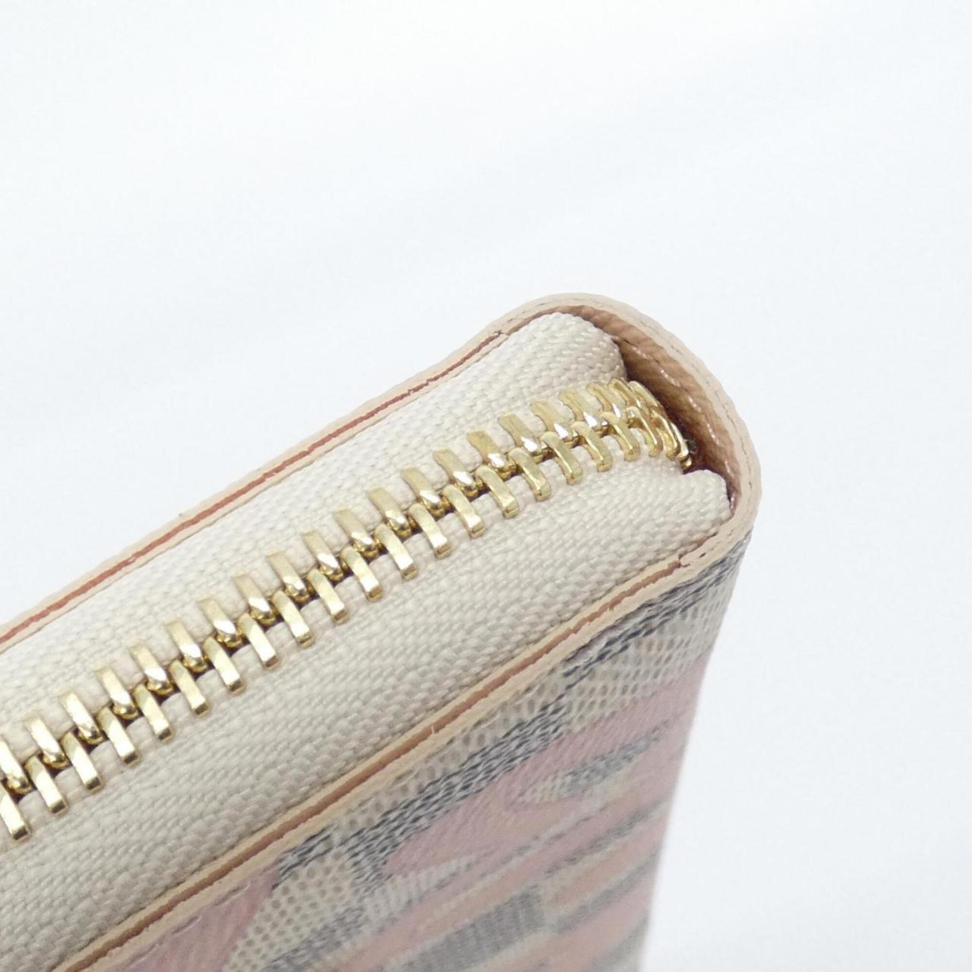 Louis Vuitton Azur Coated Canvas Long Wallet (Bi-Fold) (Pre-Owned)