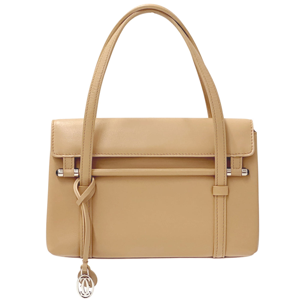 Cartier Beige Leather Handbag (Pre-Owned)