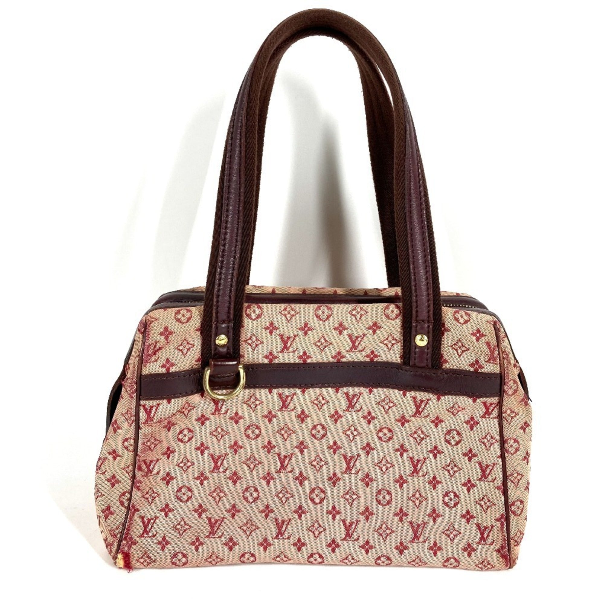 Louis Vuitton Cerise Red Color Monogram Mini Boston Bag Handbag (Pre-Owned)