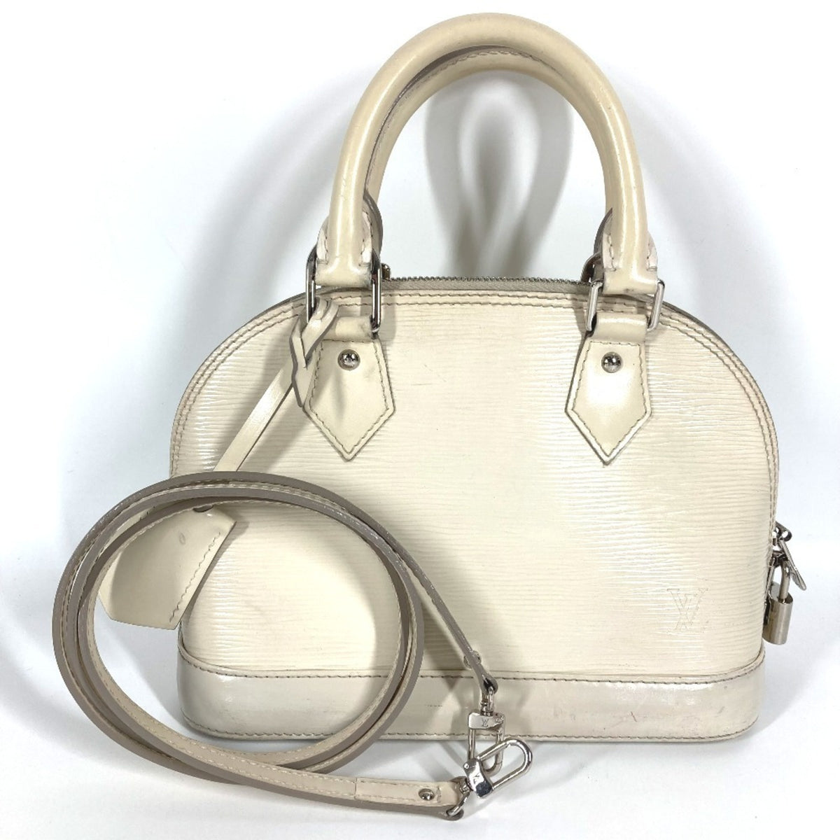 Louis Vuitton Lv Off White White Epi Leather Handbag Shoulder Bag (Pre-Owned)