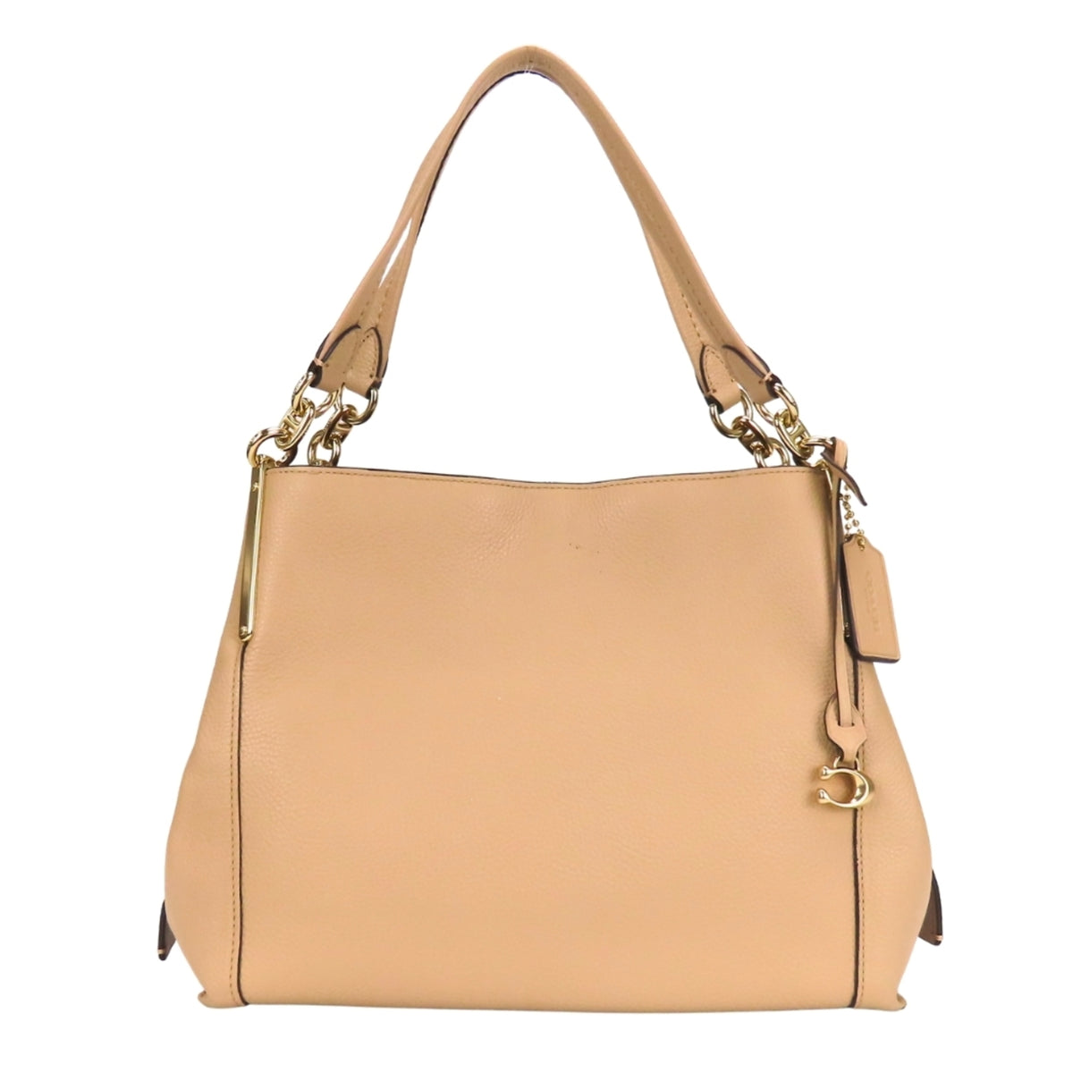 Coach Beige Leather Tote Bag (Pre-Owned)