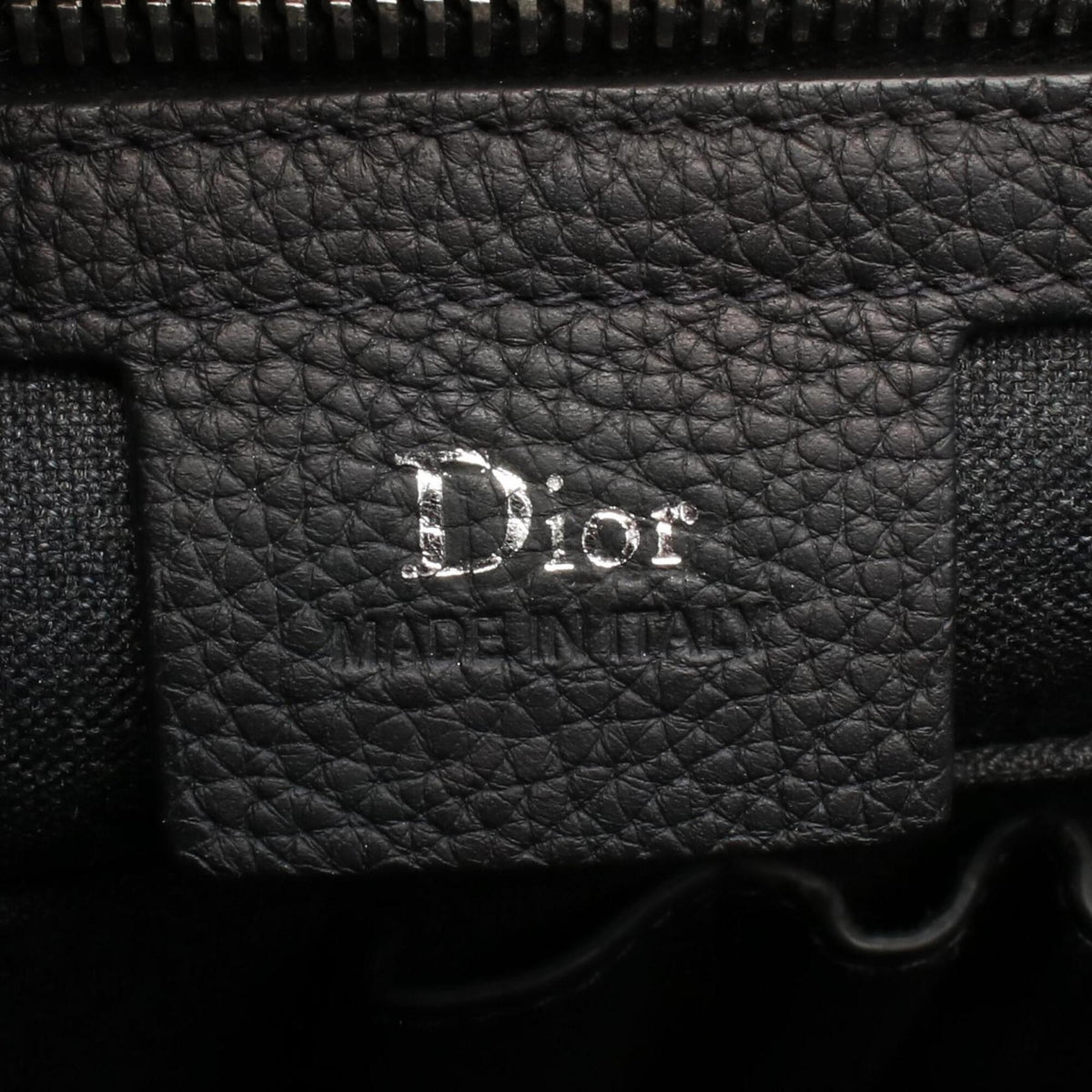 Christian Dior Black Leather Briefcase Handbag (Pre-Owned)