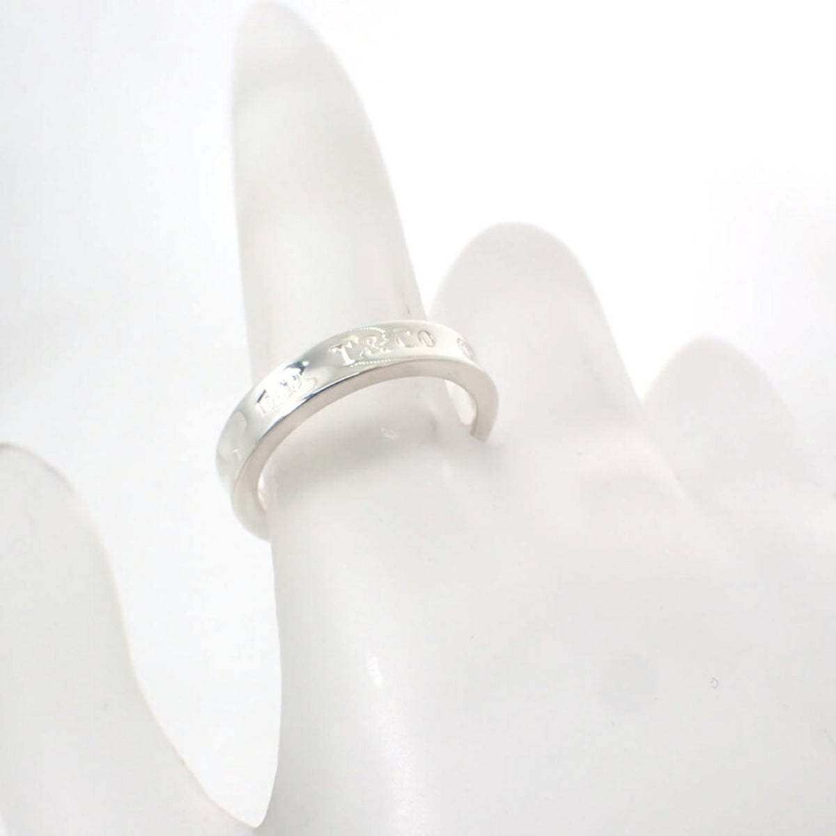 Tiffany Sterling Silver 925 Band Ring (Pre-Owned)