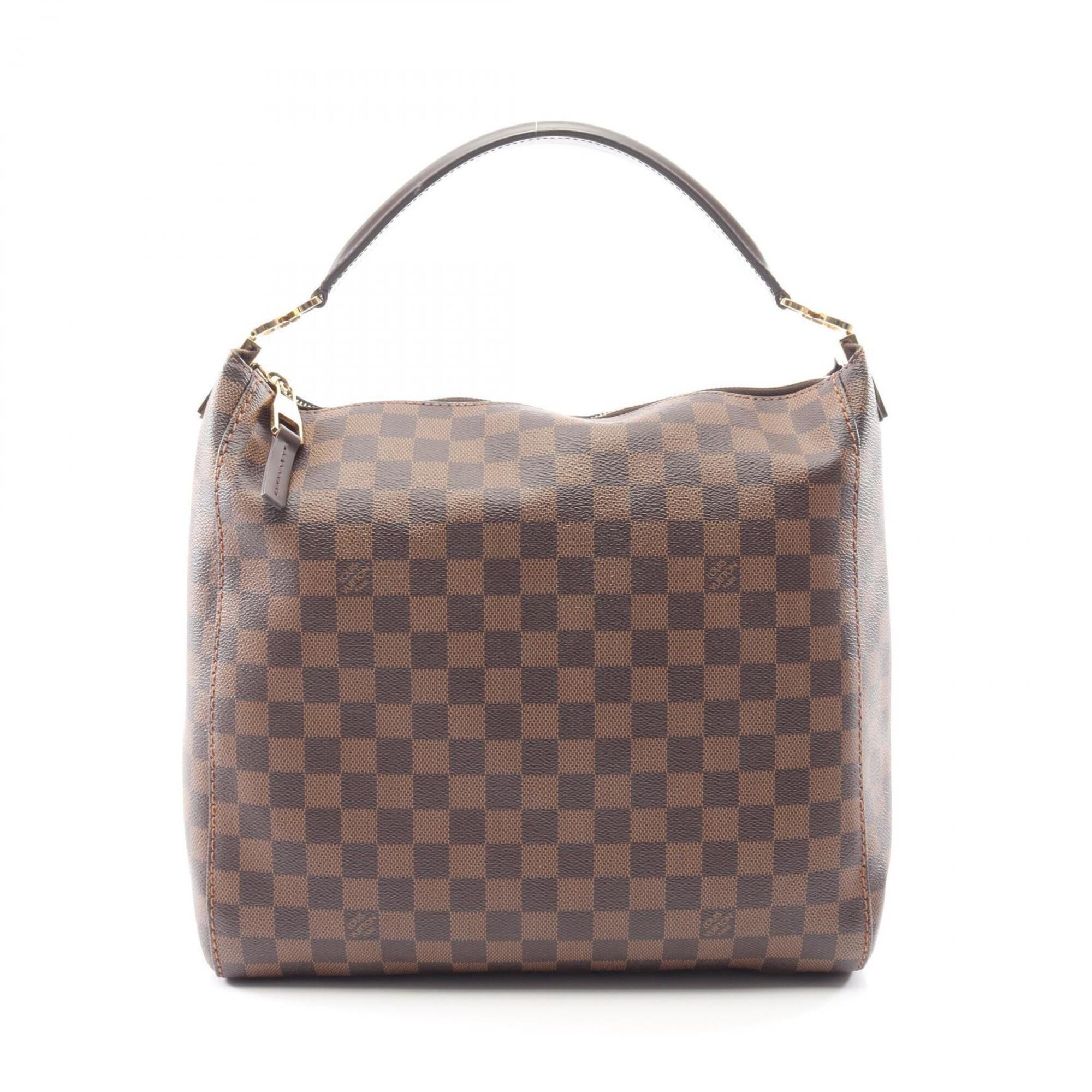 Louis Vuitton Brown Damier Canvas Coated Canvas Leather Handbag Shoulder Bag (Pre-Owned)