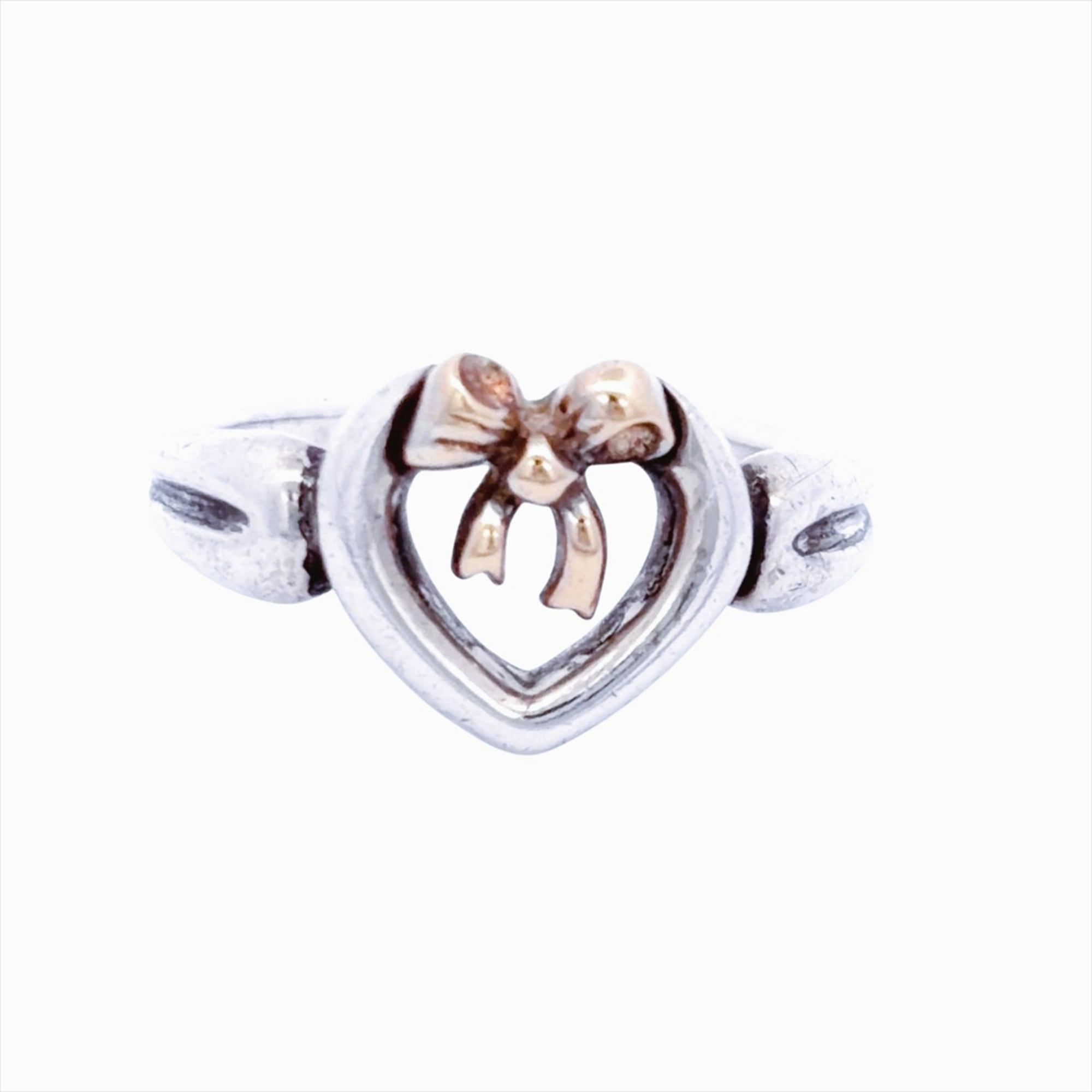 Tiffany Silver Yellow Gold (18K) Silver 925 Band Ring (Pre-Owned)