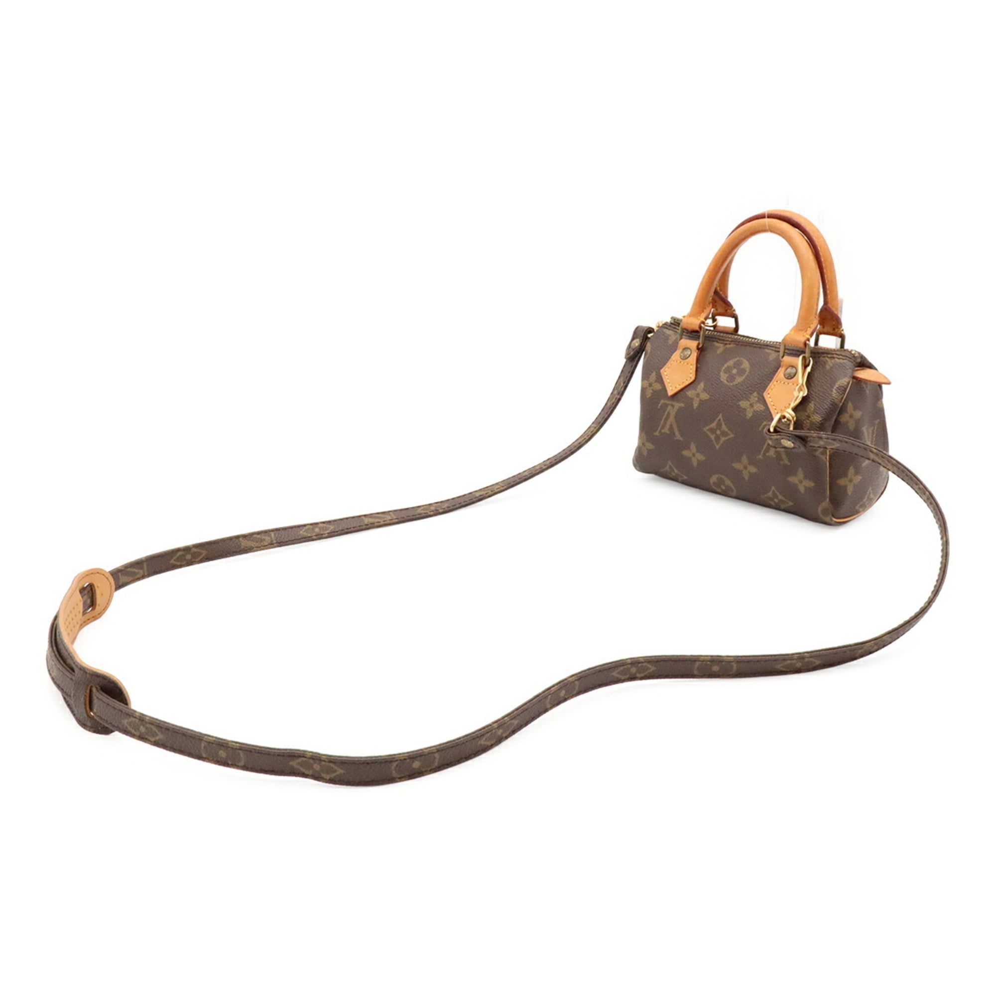 Louis Vuitton Brown Monogram Mini Handbag Pouch Shoulder Bag (Pre-Owned)