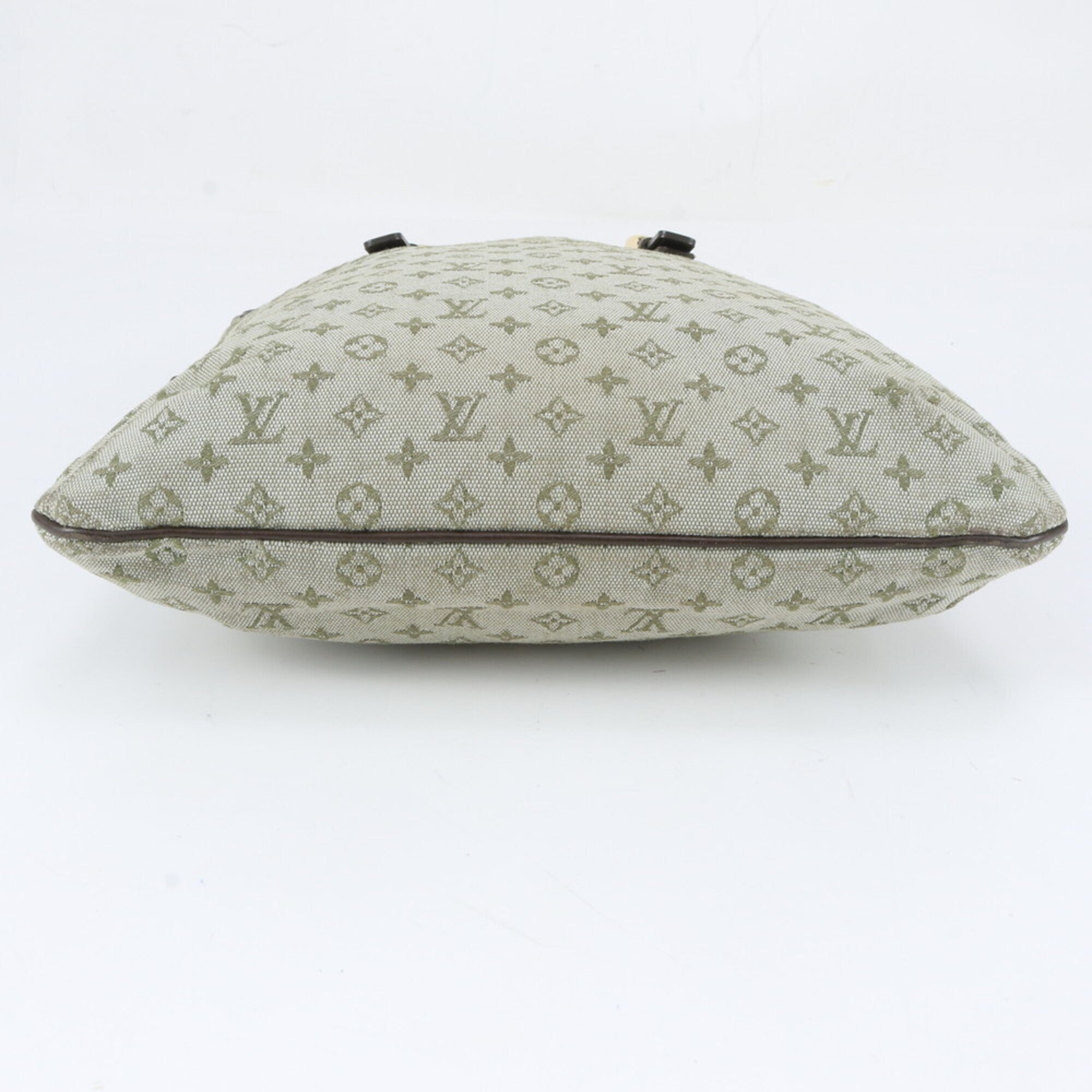 Louis Vuitton Khaki Monogram Leather Canvas Handbag Tote Bag (Pre-Owned)