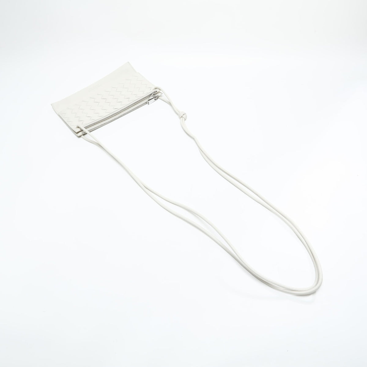 Bottega Veneta White Leather Shoulder Bag (Pre-Owned)