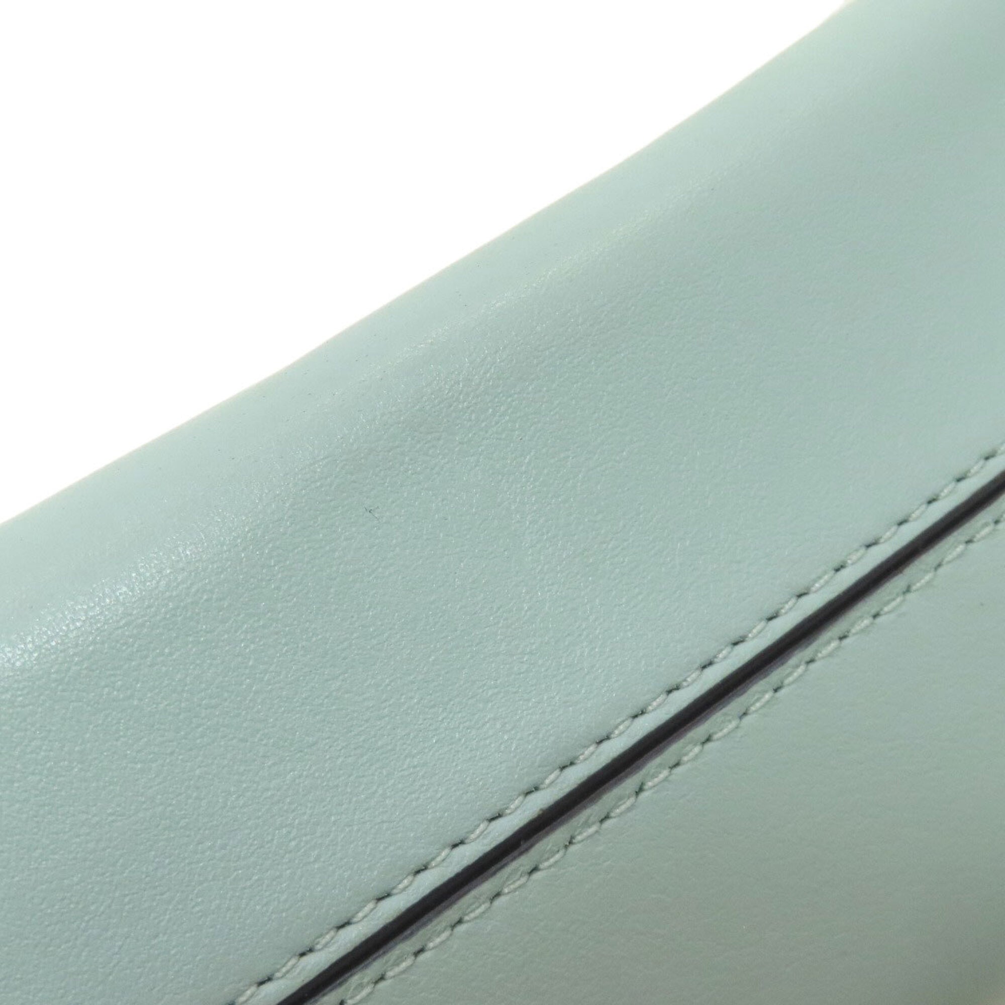 Coach Light Blue Leather Shoulder Bag (Pre-Owned)