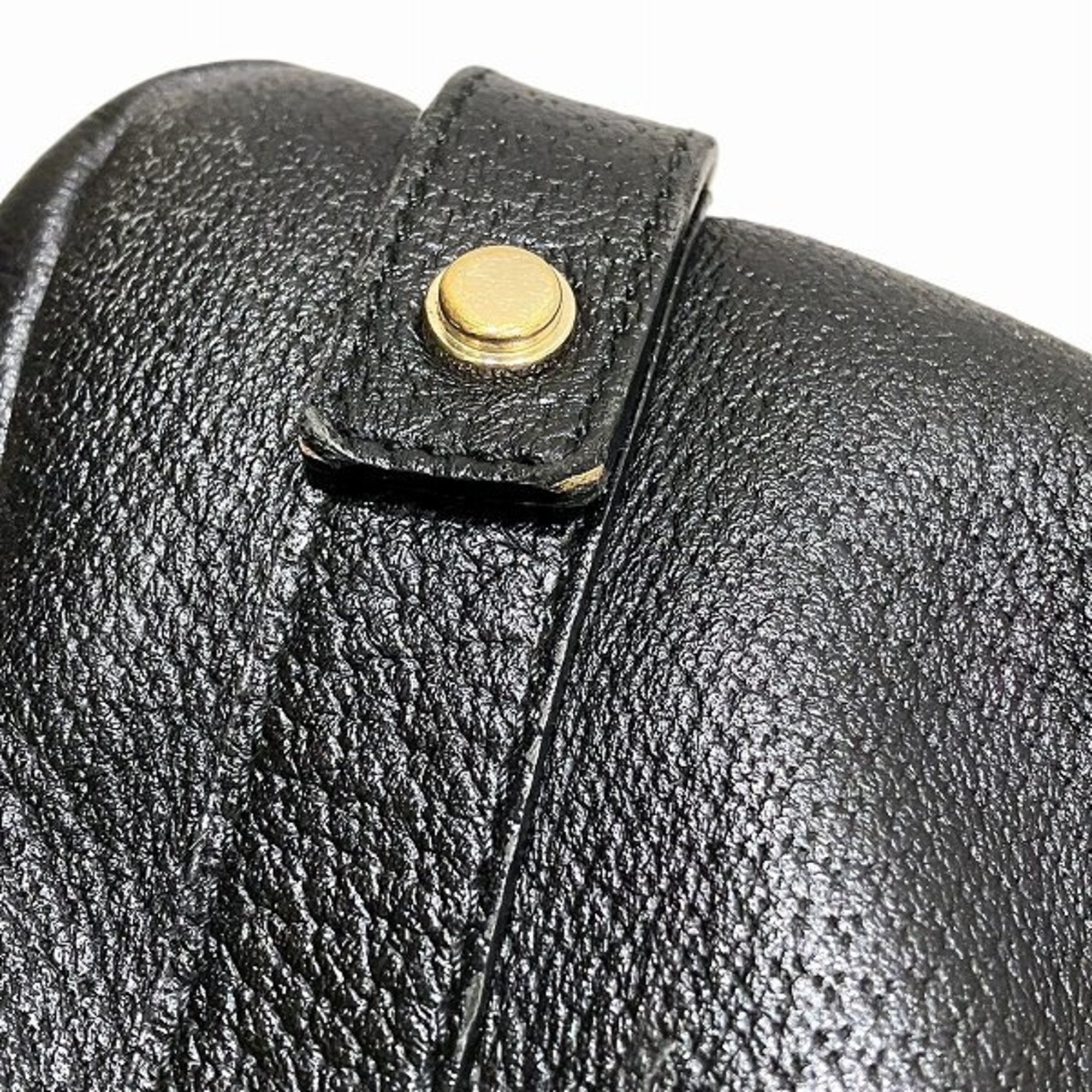 Gucci Black Leather Tote Bag (Pre-Owned)