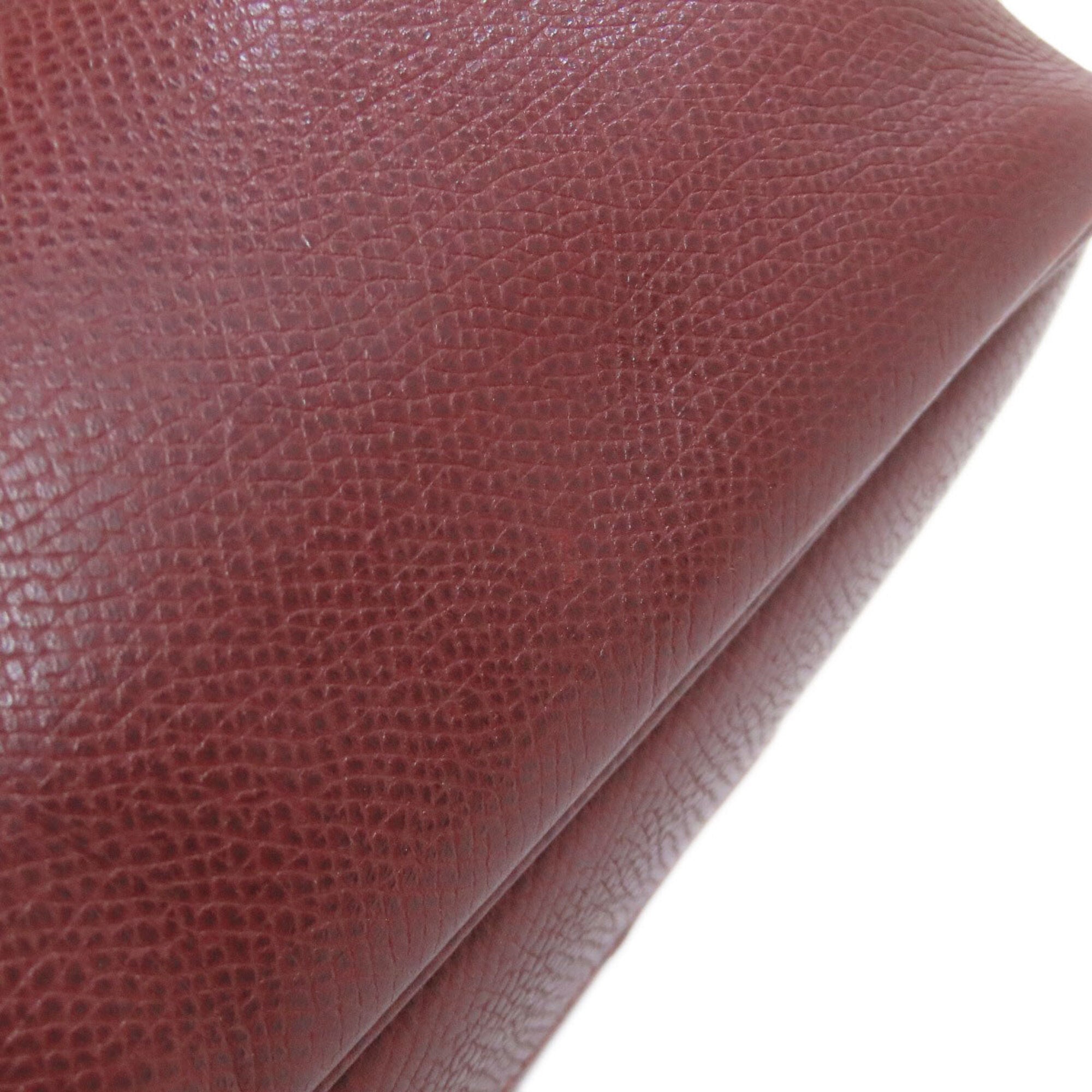 Hermes Rouge H Lisse Leather Shoulder Bag (Pre-Owned)