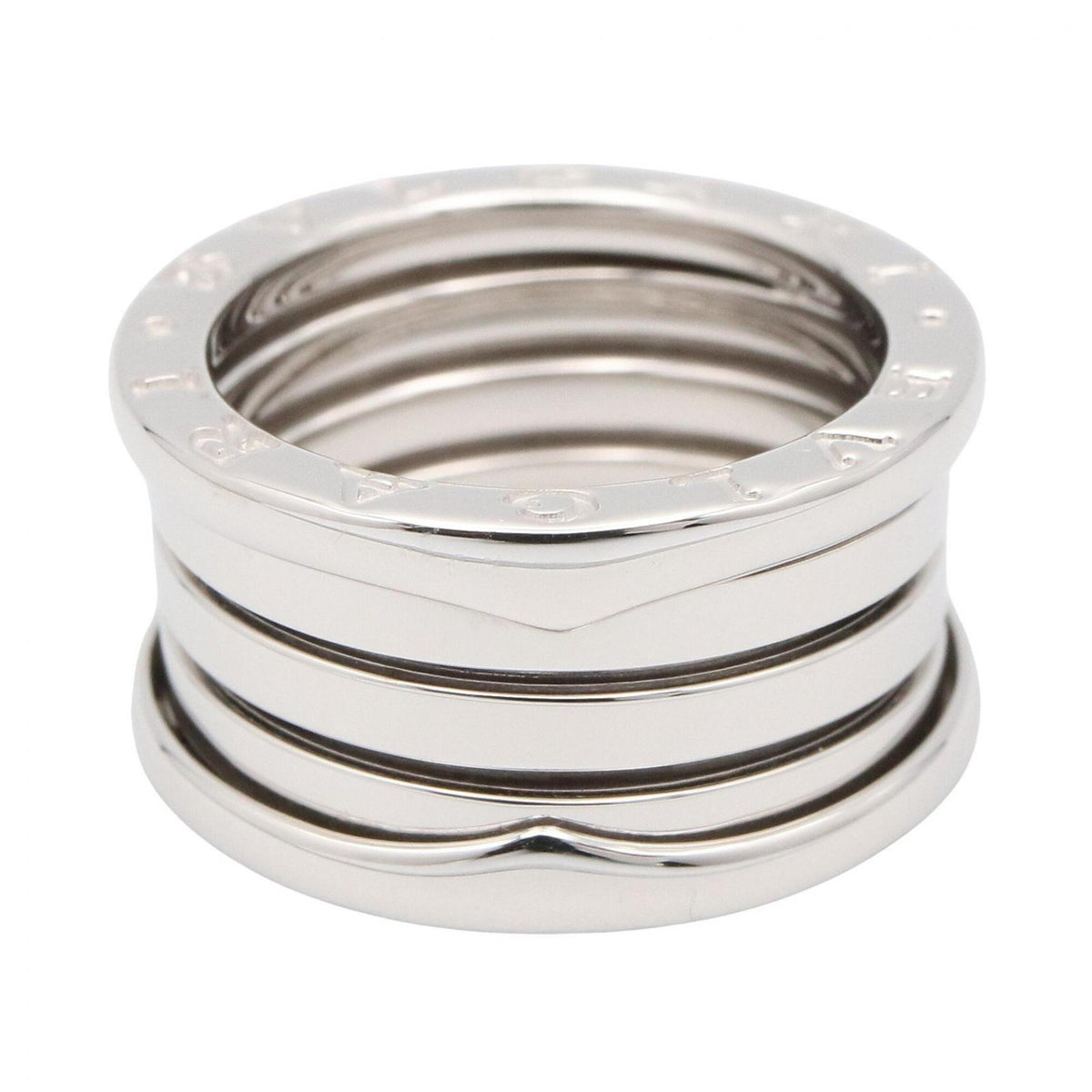 Bvlgari Silver White Gold (18K) Band Ring (Pre-Owned)