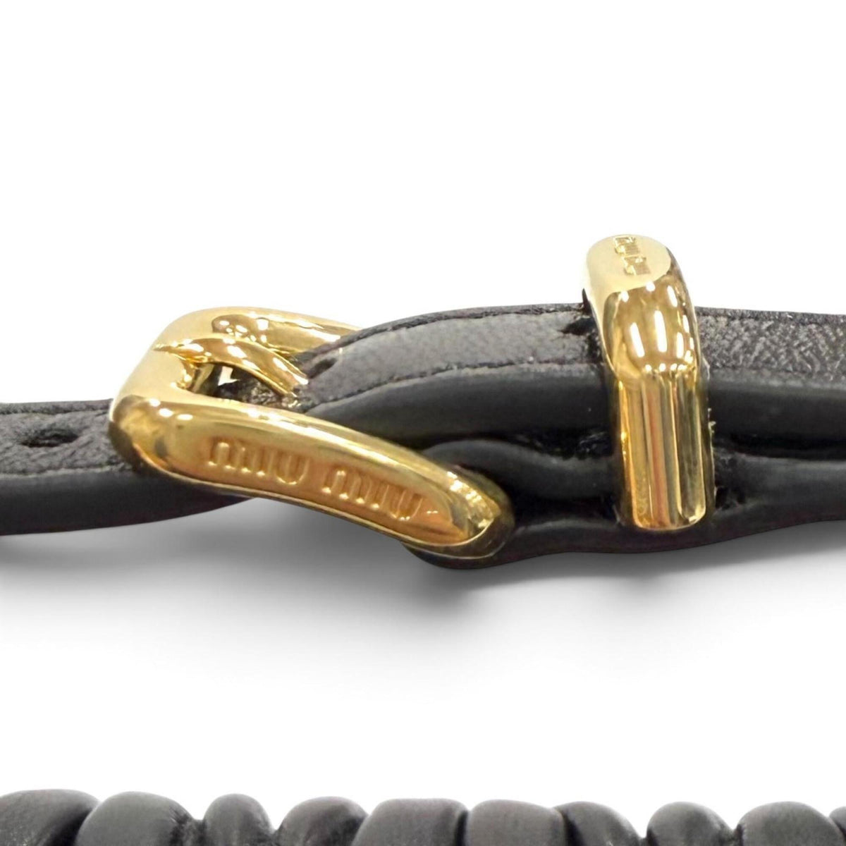 Miu Miu Black Leather Shoulder Bag (Pre-Owned)