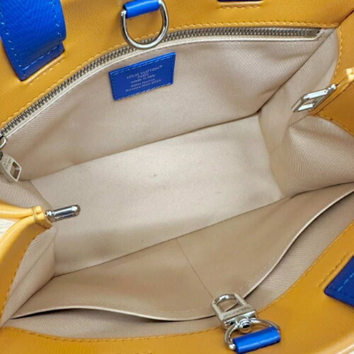 Louis Vuitton Orange Leather Shoulder Bag Tote Bag (Pre-Owned)