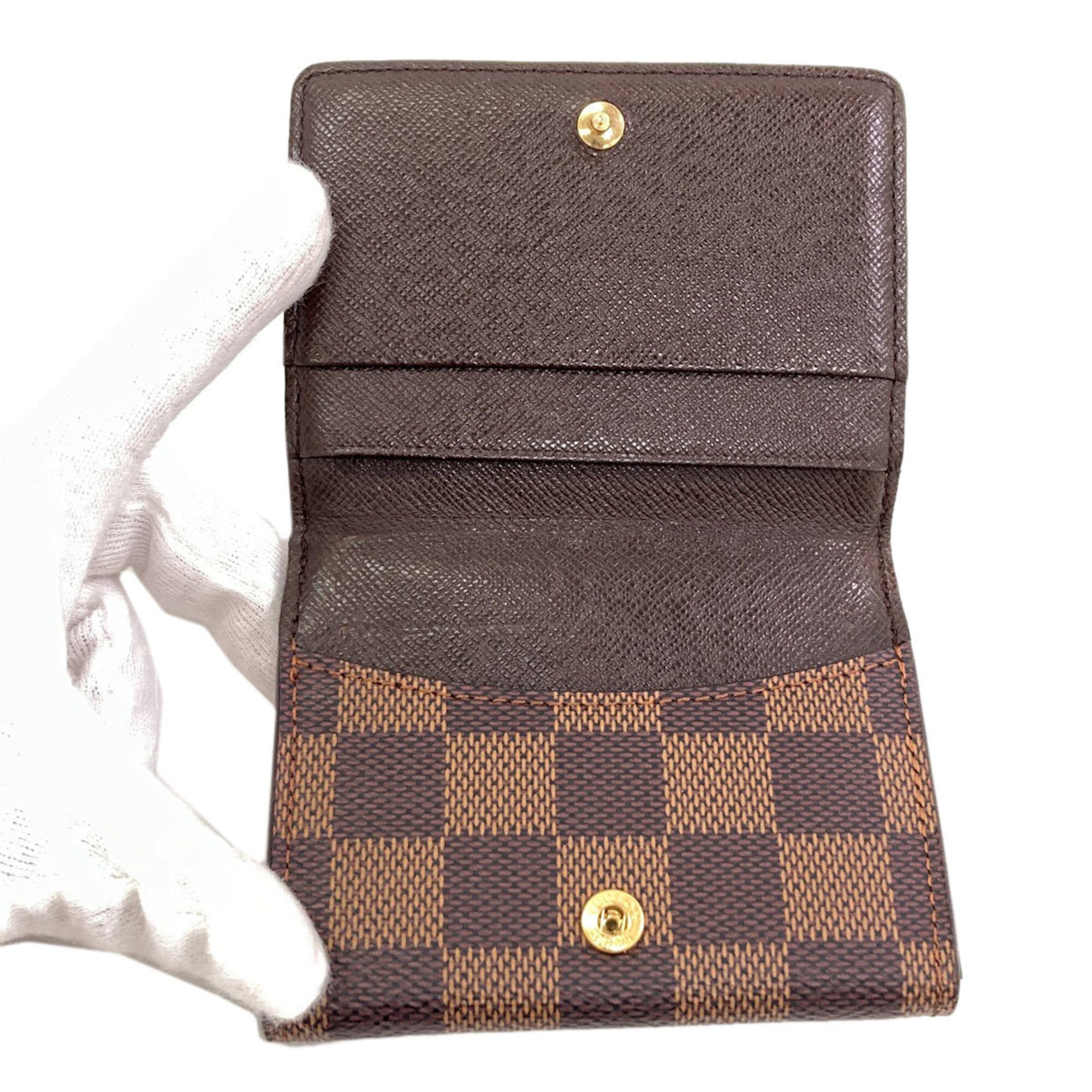 Louis Vuitton Damier Damier Canvas Ebene Damier Canvas Coin Purse/Coin Case (Pre-Owned)