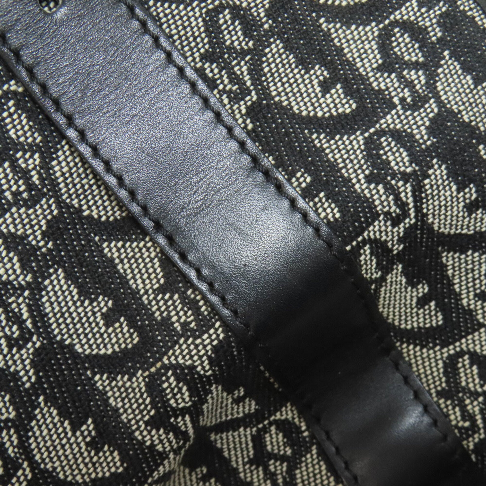 Christian Dior Trotter Black Canvas Shoulder Bag (Pre-Owned)