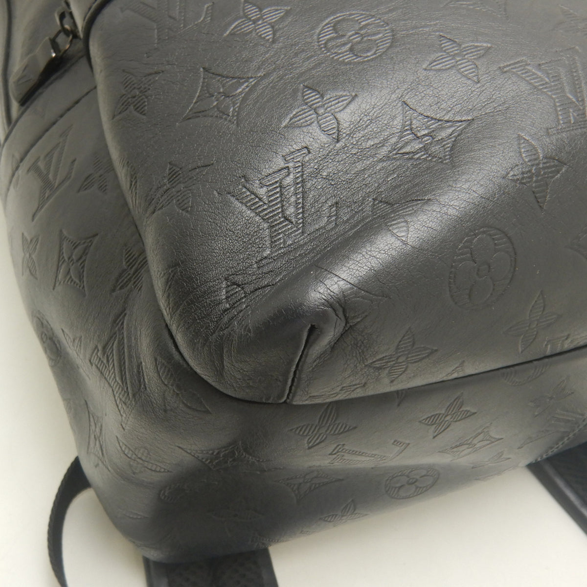 Louis Vuitton Monogram Shadow Noir Leather Backpack (Pre-Owned)