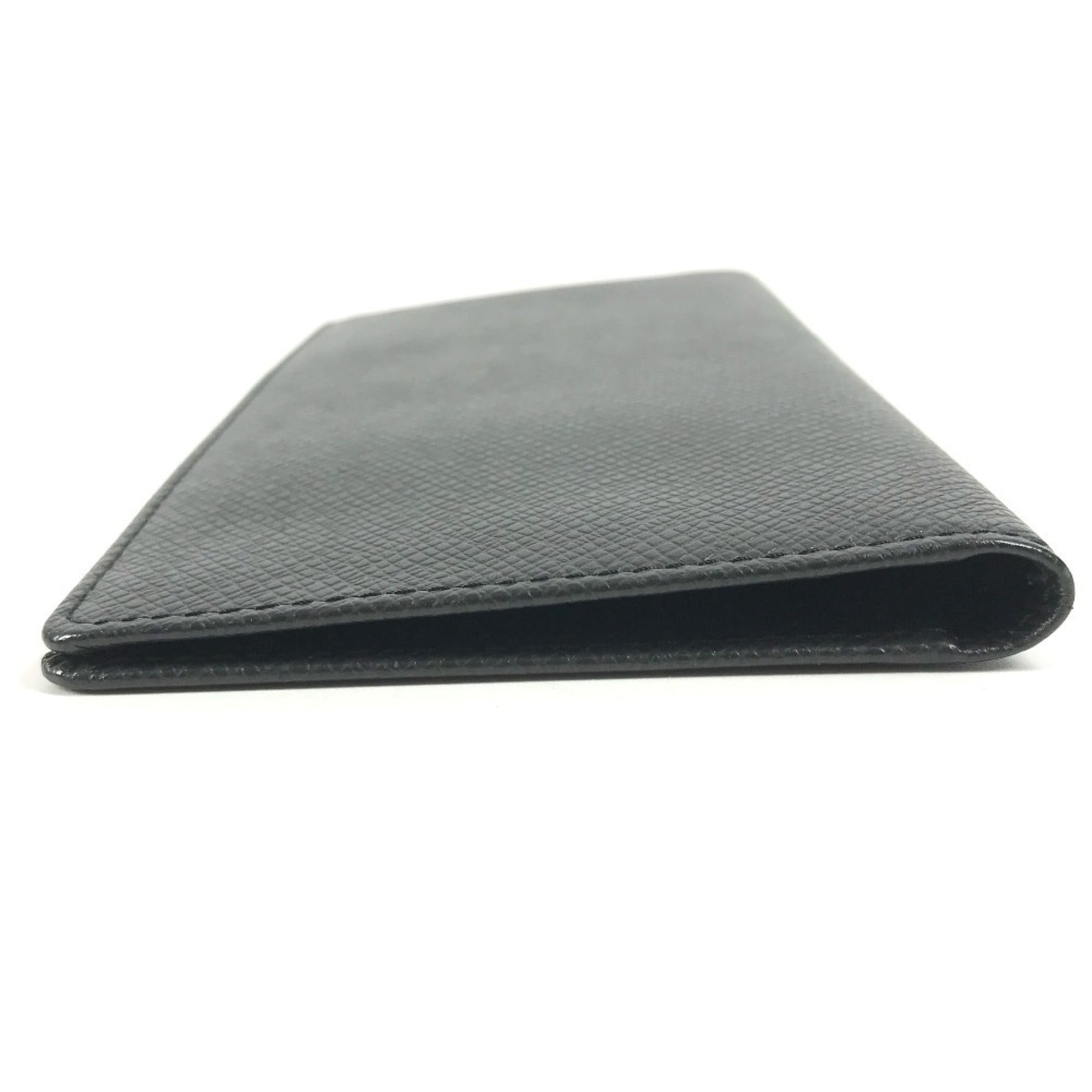 Louis Vuitton Taiga Ardoise Black Taiga Leather Long Wallet (Bi-Fold) (Pre-Owned)