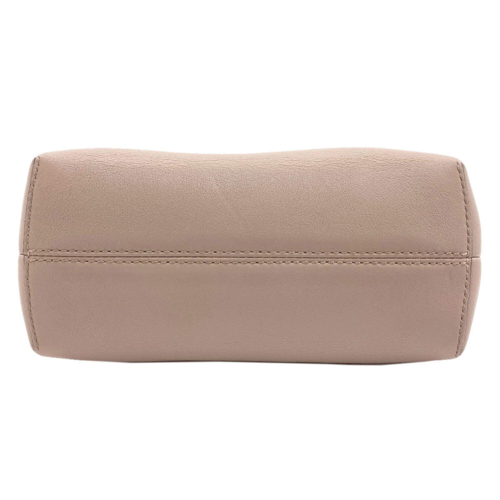 Fendi Grayish Leather Handbag (Pre-Owned)