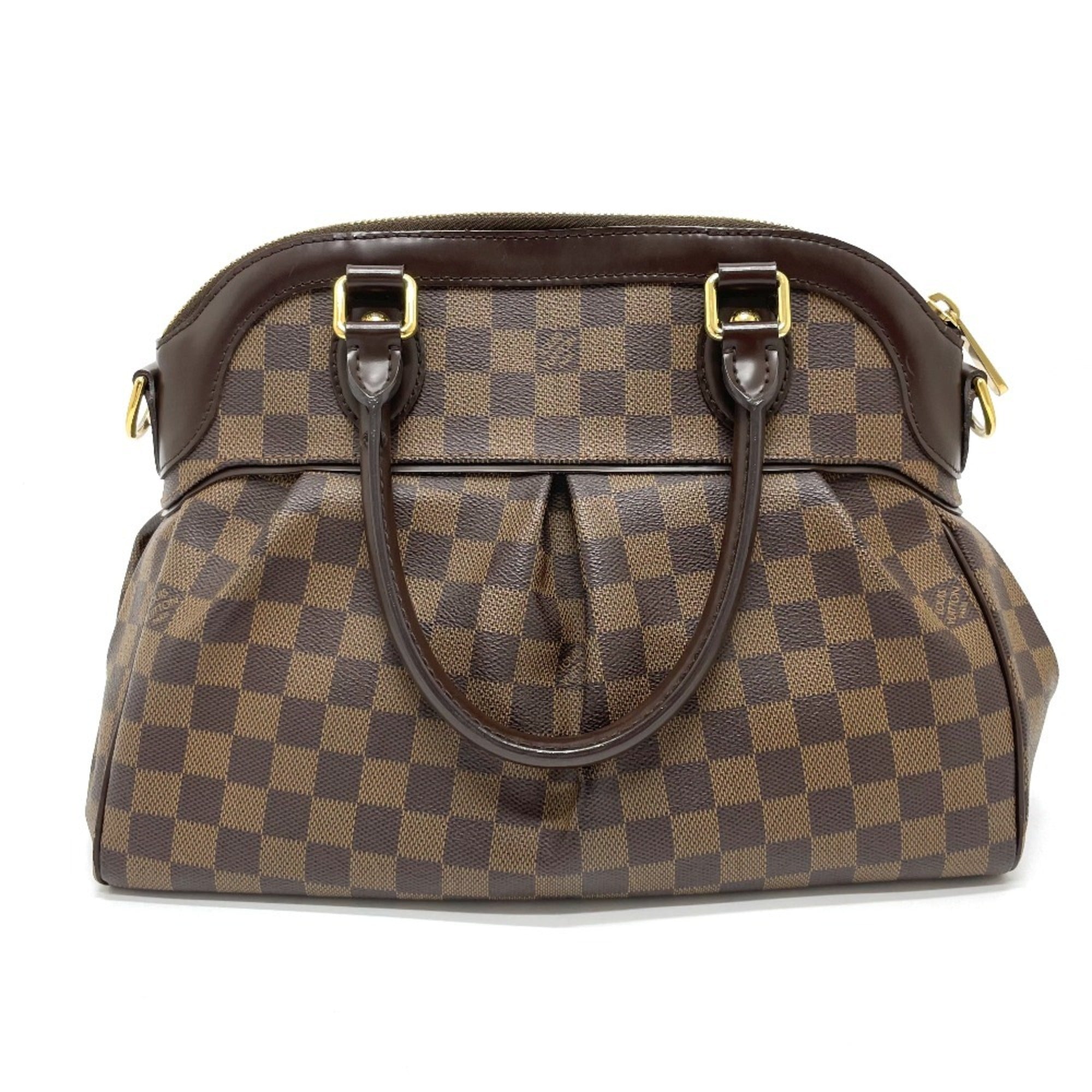 Louis Vuitton Brown Damier Canvas Ebene Damier Canvas Handbag Shoulder Bag (Pre-Owned)