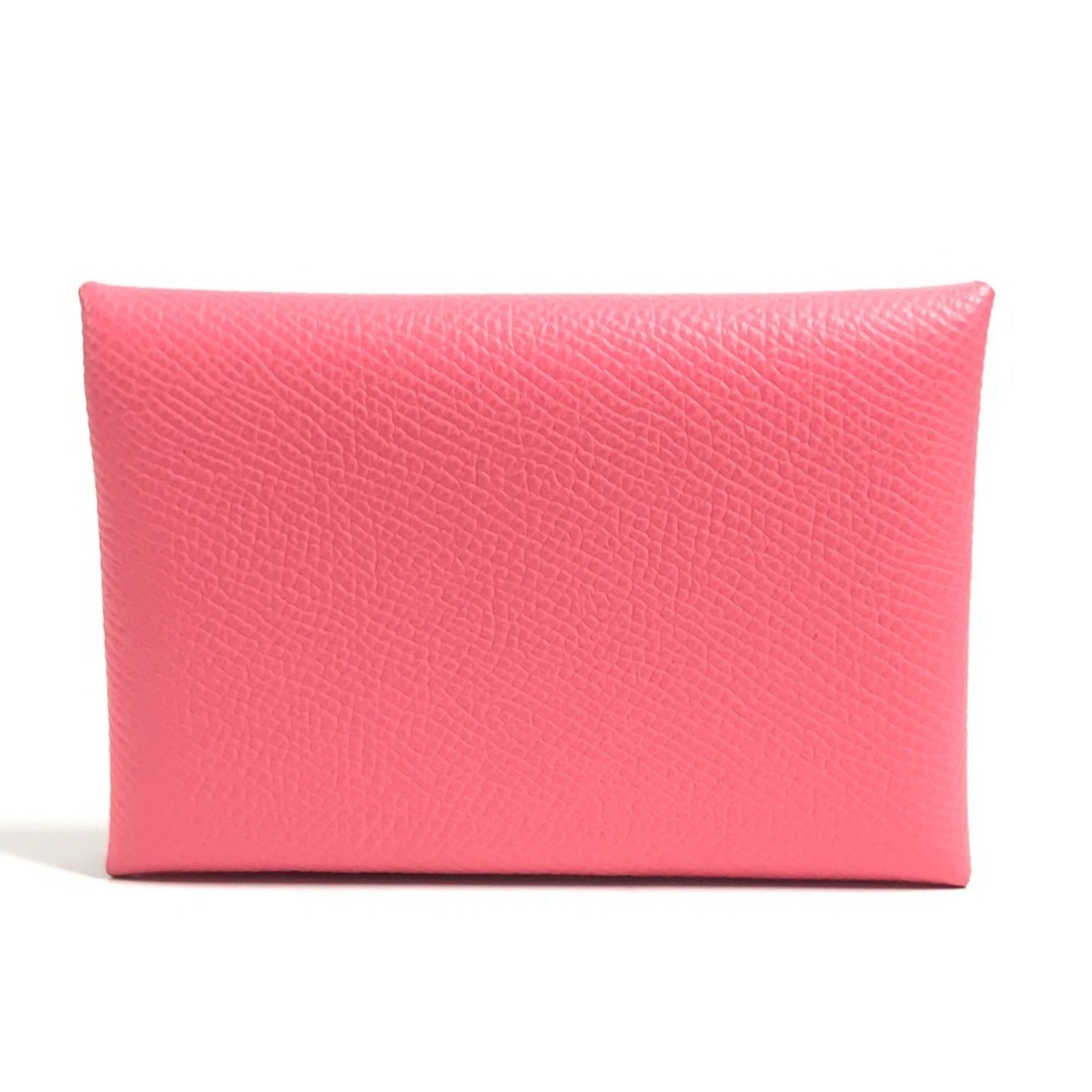 Hermes Pink Epsom Leather Coin Purse/Coin Case (Pre-Owned)
