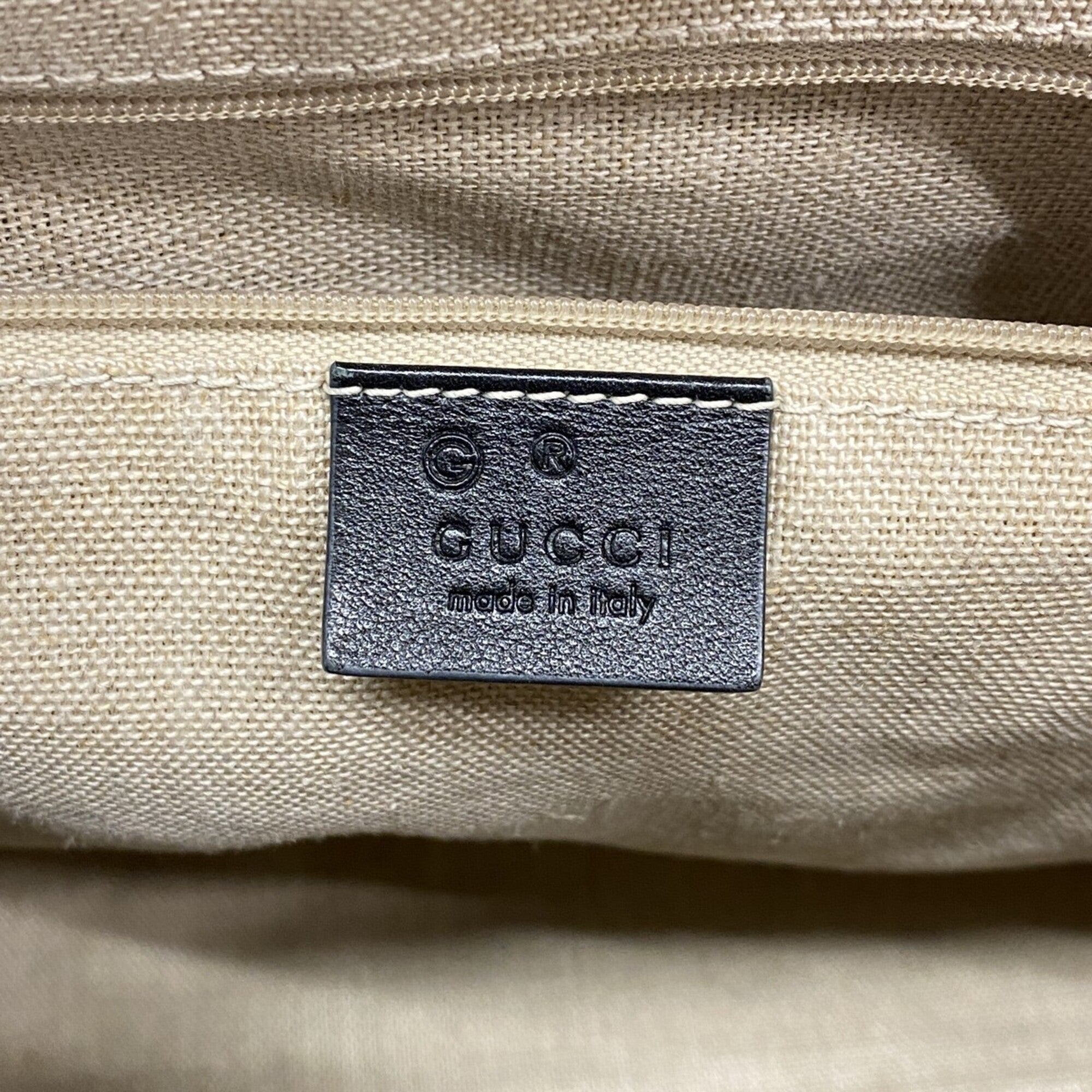 Gucci Black Leather Tote Bag (Pre-Owned)