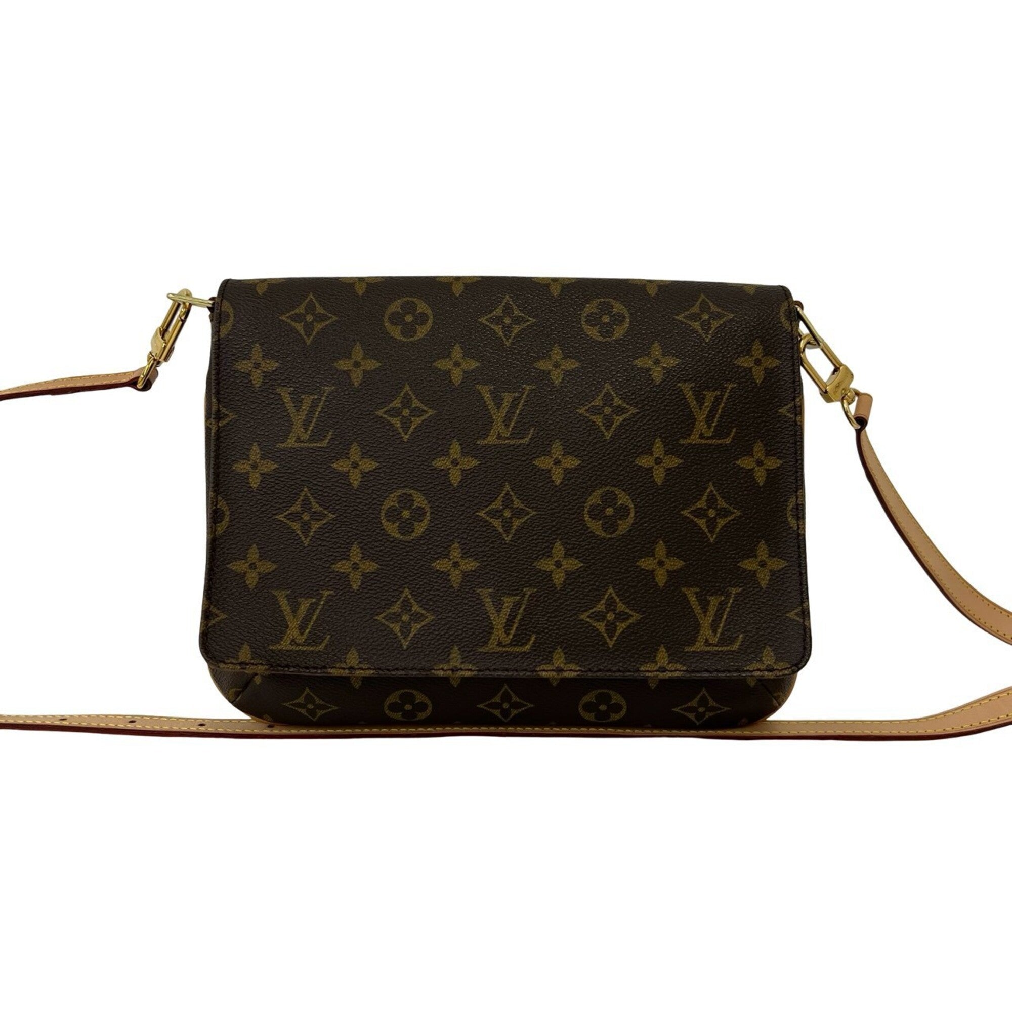 Louis Vuitton Brown Leather Pvc Shoulder Bag (Pre-Owned)