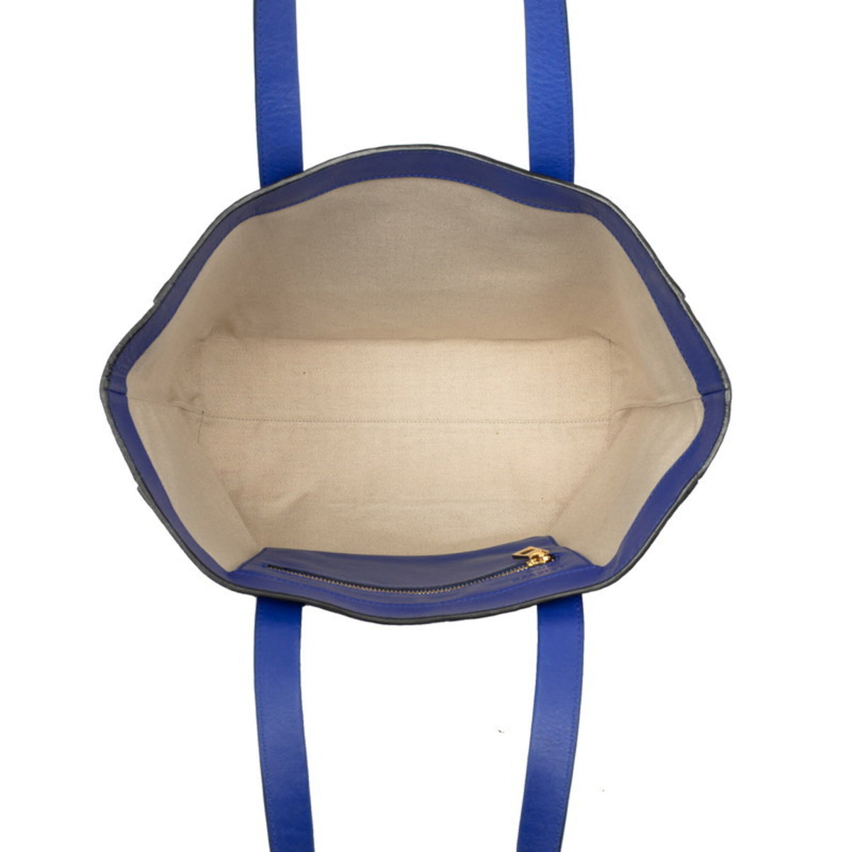 Loewe Blue Leather Shoulder Bag Tote Bag (Pre-Owned)