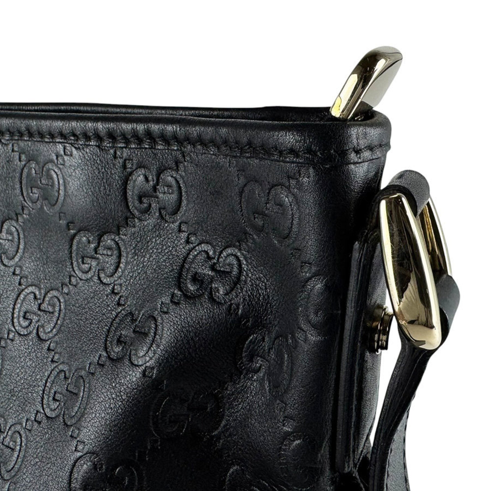 Gucci Black Leather Shoulder Bag (Pre-Owned)