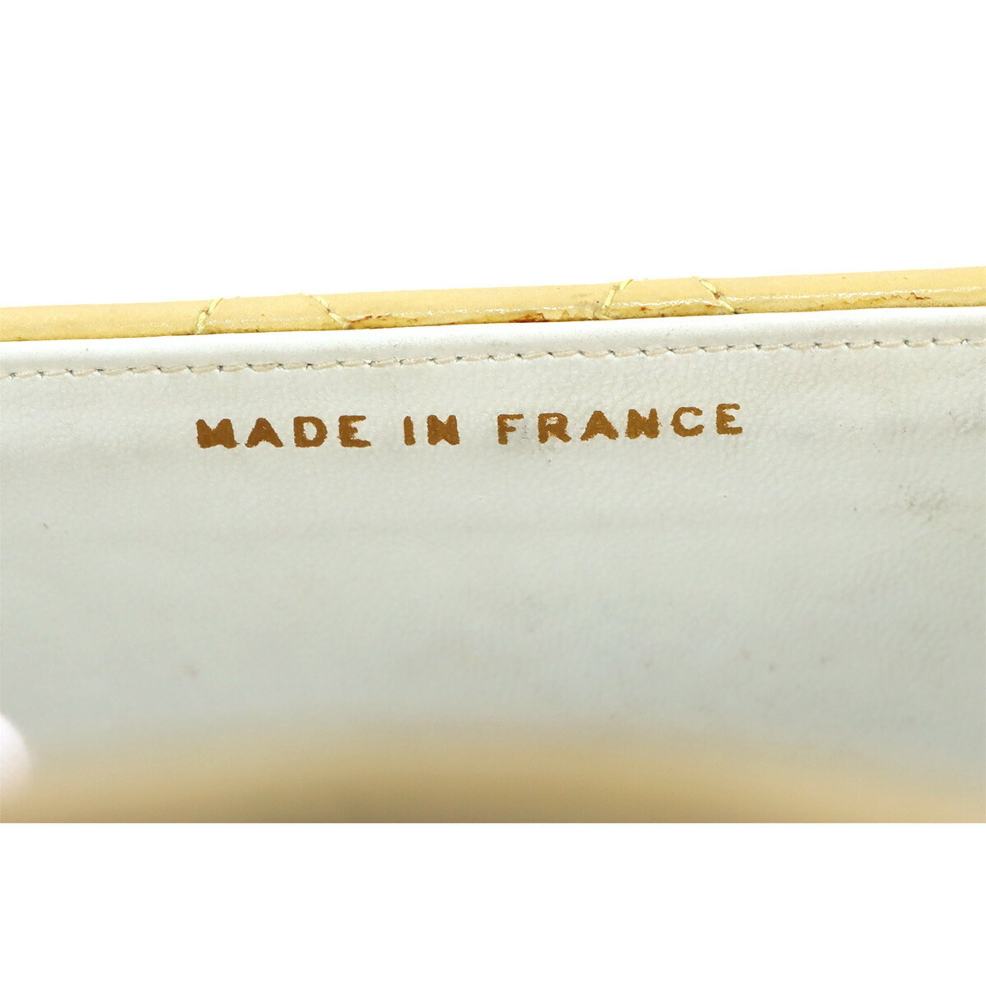 Chanel Yellow Leather Handbag (Pre-Owned)