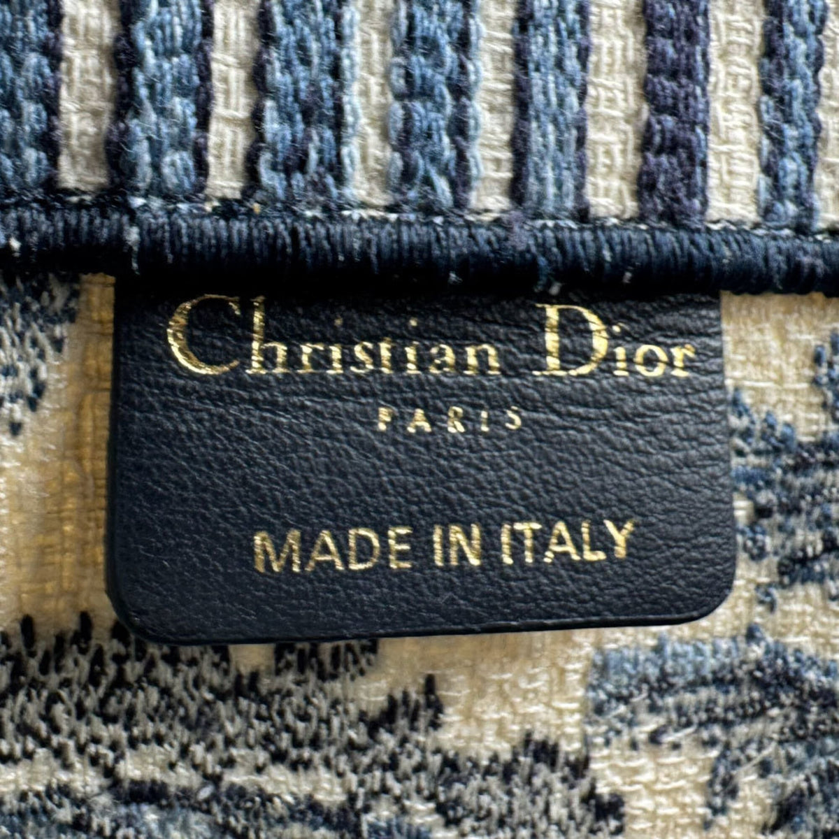 Christian Dior Navy Canvas Handbag (Pre-Owned)