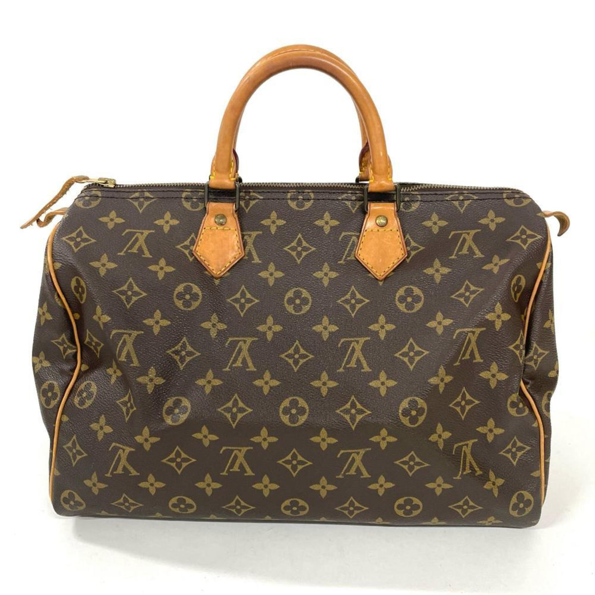 Louis Vuitton Brown Monogram Canvas Handbag (Pre-Owned)