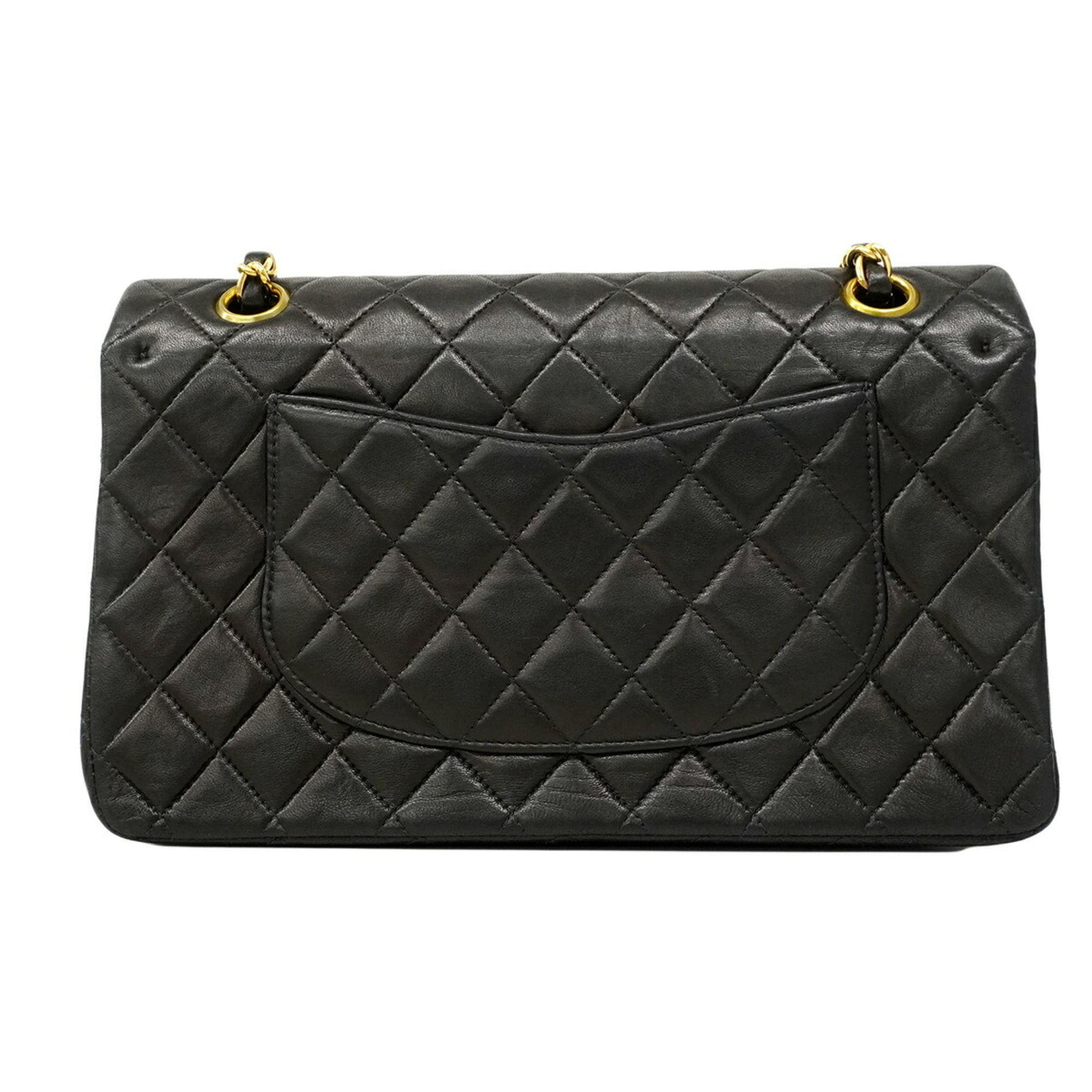 Chanel Black Leather Shoulder Bag (Pre-Owned)
