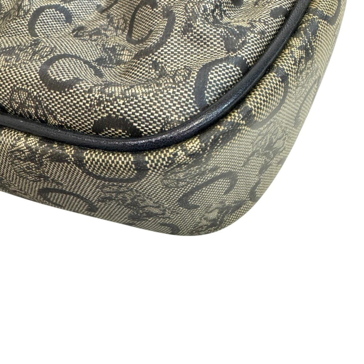 Celine Gray Navy Pvc Leather Pochette Shoulder Bag (Pre-Owned)