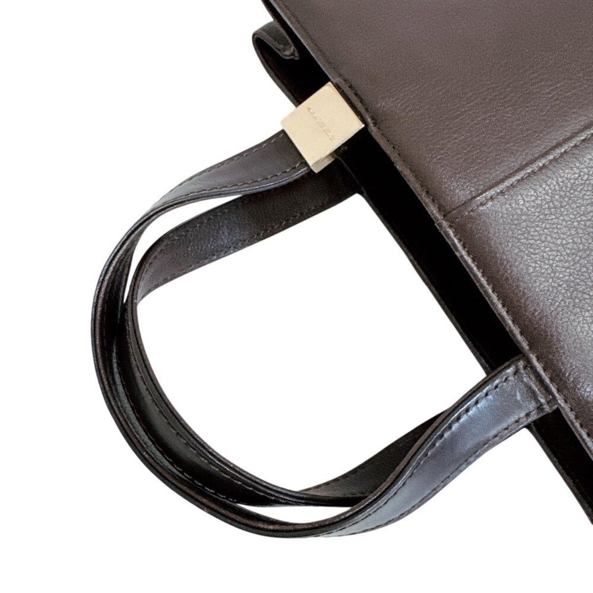 Burberry Brown Leather Handbag (Pre-Owned)