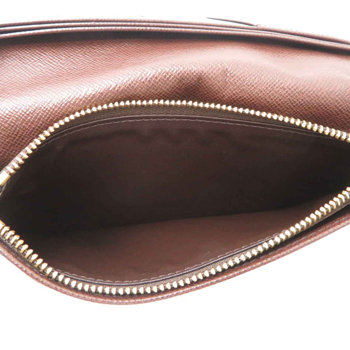 Louis Vuitton Brown Damier Canvas Long Wallet (Bi-Fold) (Pre-Owned)