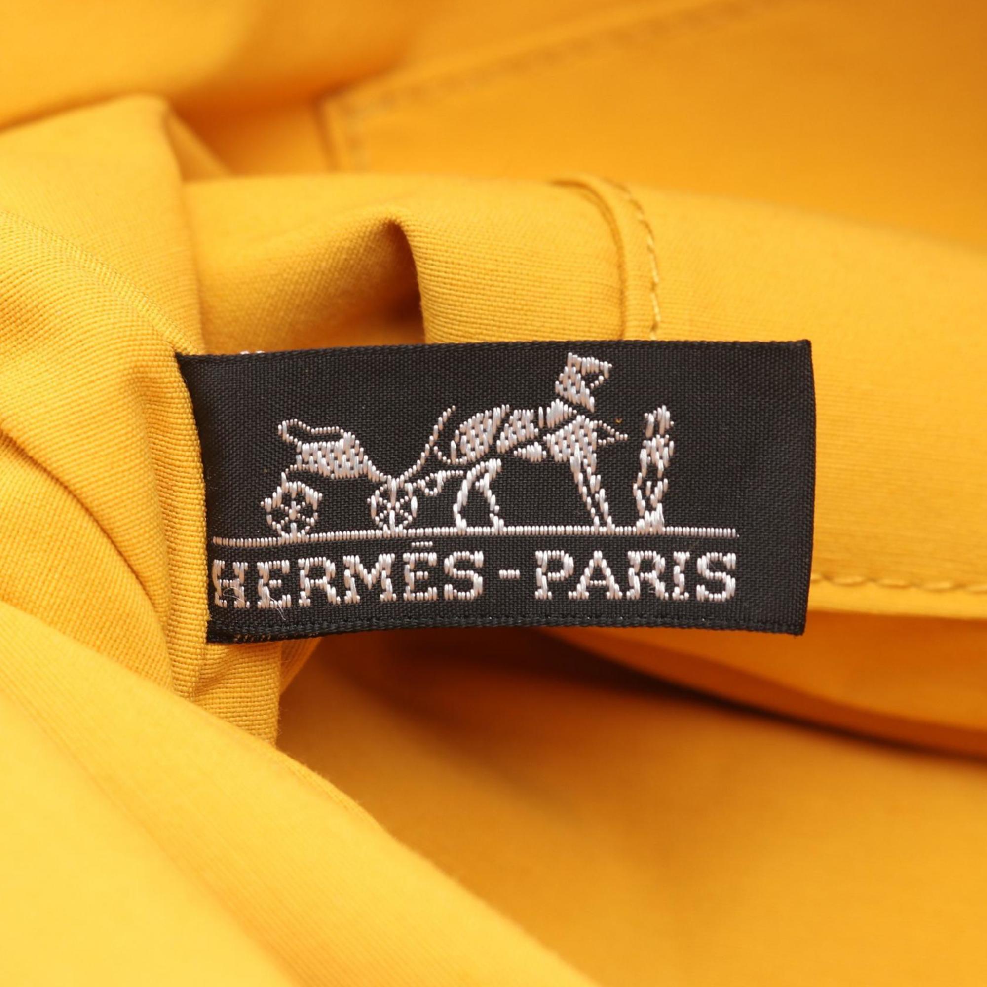 Hermes Yellow Canvas Pouch (Pre-Owned)