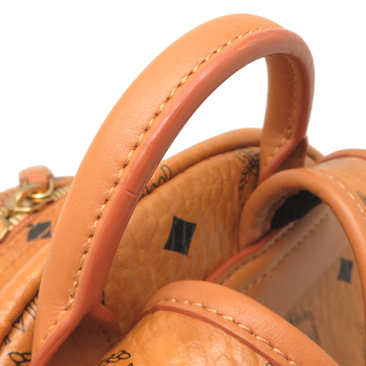 Mcm Brown Pvc Backpack (Pre-Owned)