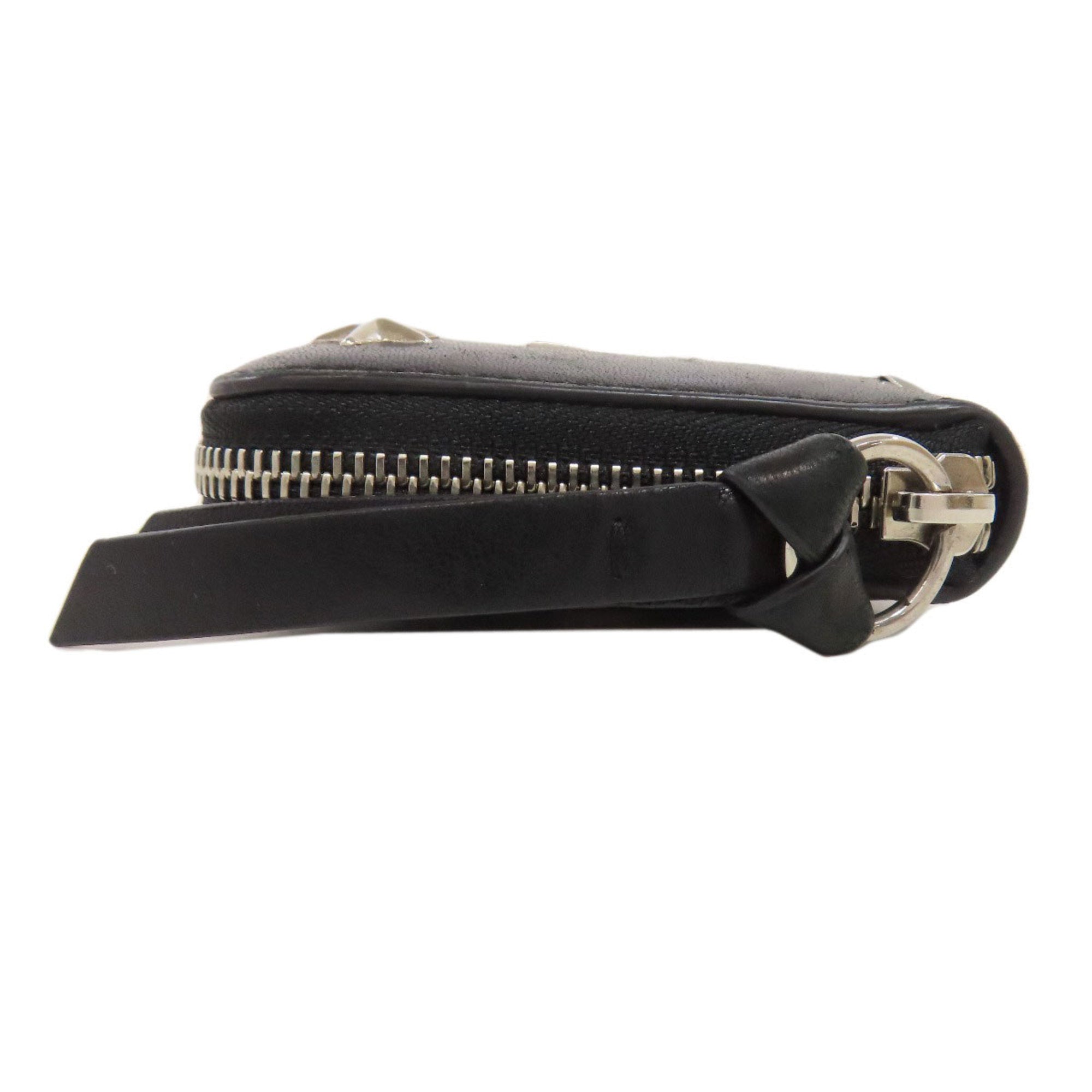 Jimmy Choo Black Leather Long Wallet (Bi-Fold) (Pre-Owned)
