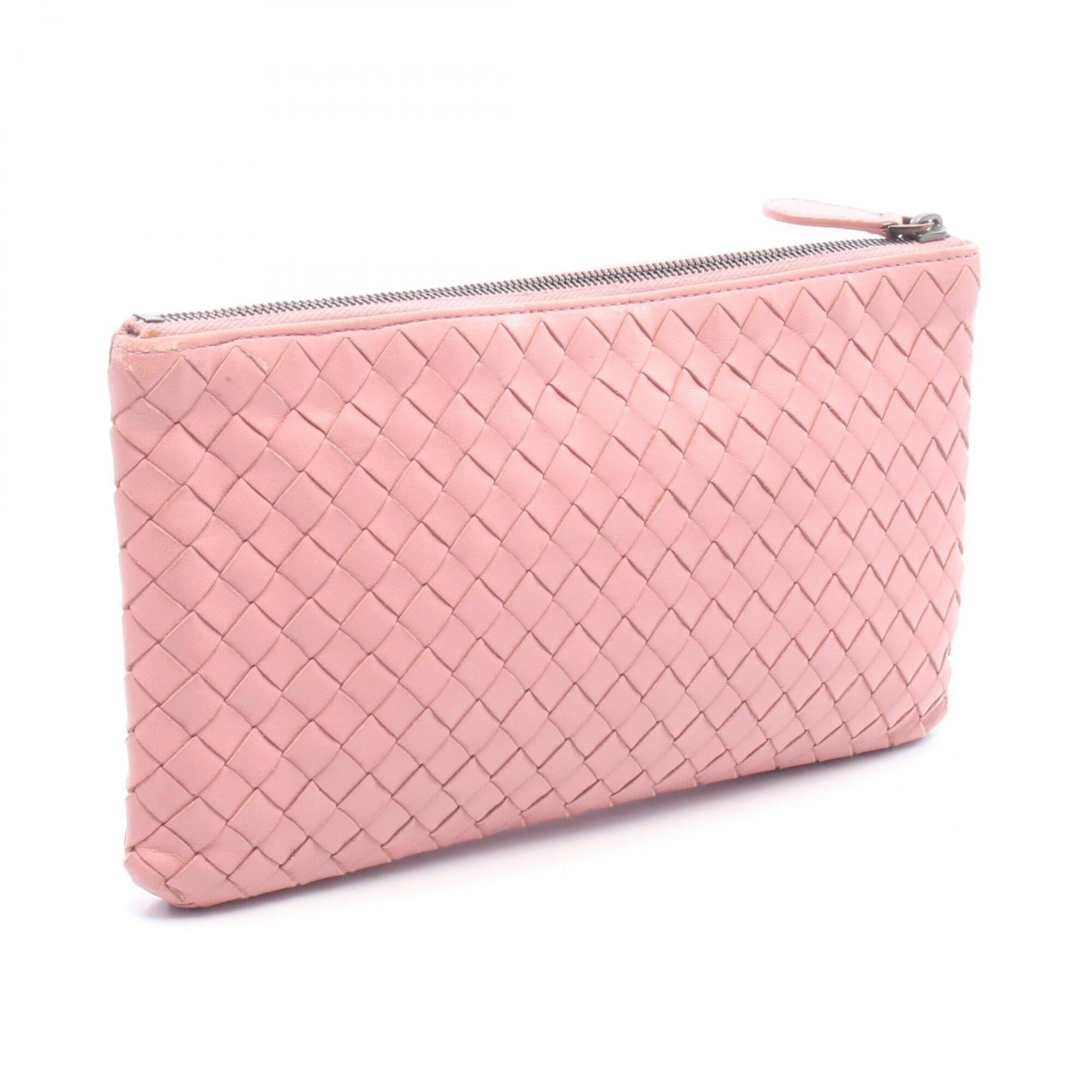 Bottega Veneta Pink Intrecciato Pouch (Pre-Owned)