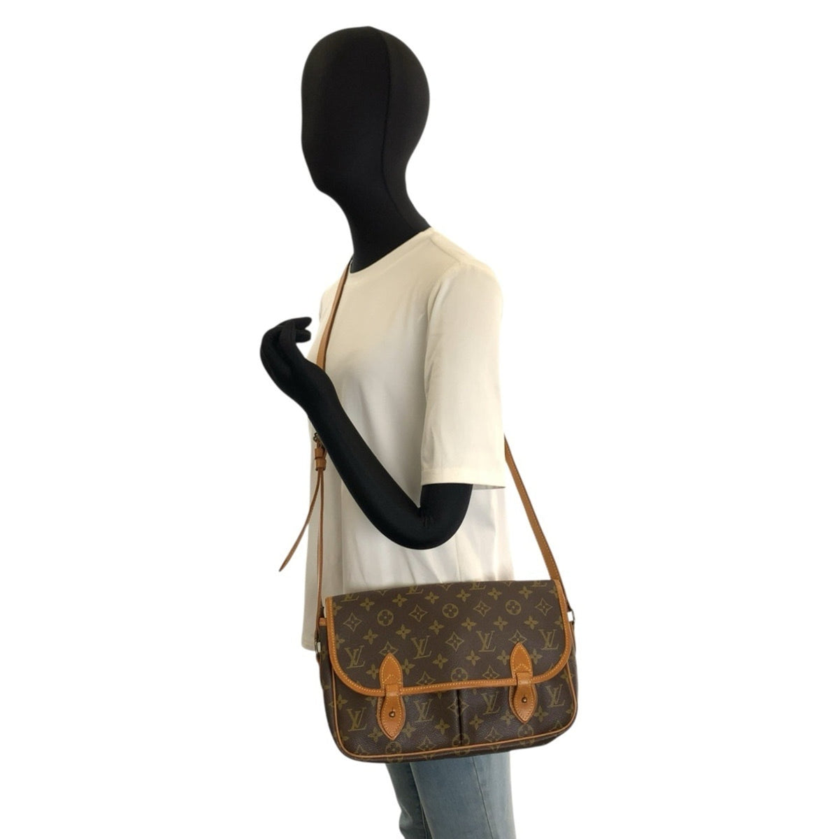 Louis Vuitton Brown Green Monogram Pvc Messenger Bag Shoulder Bag (Pre-Owned)