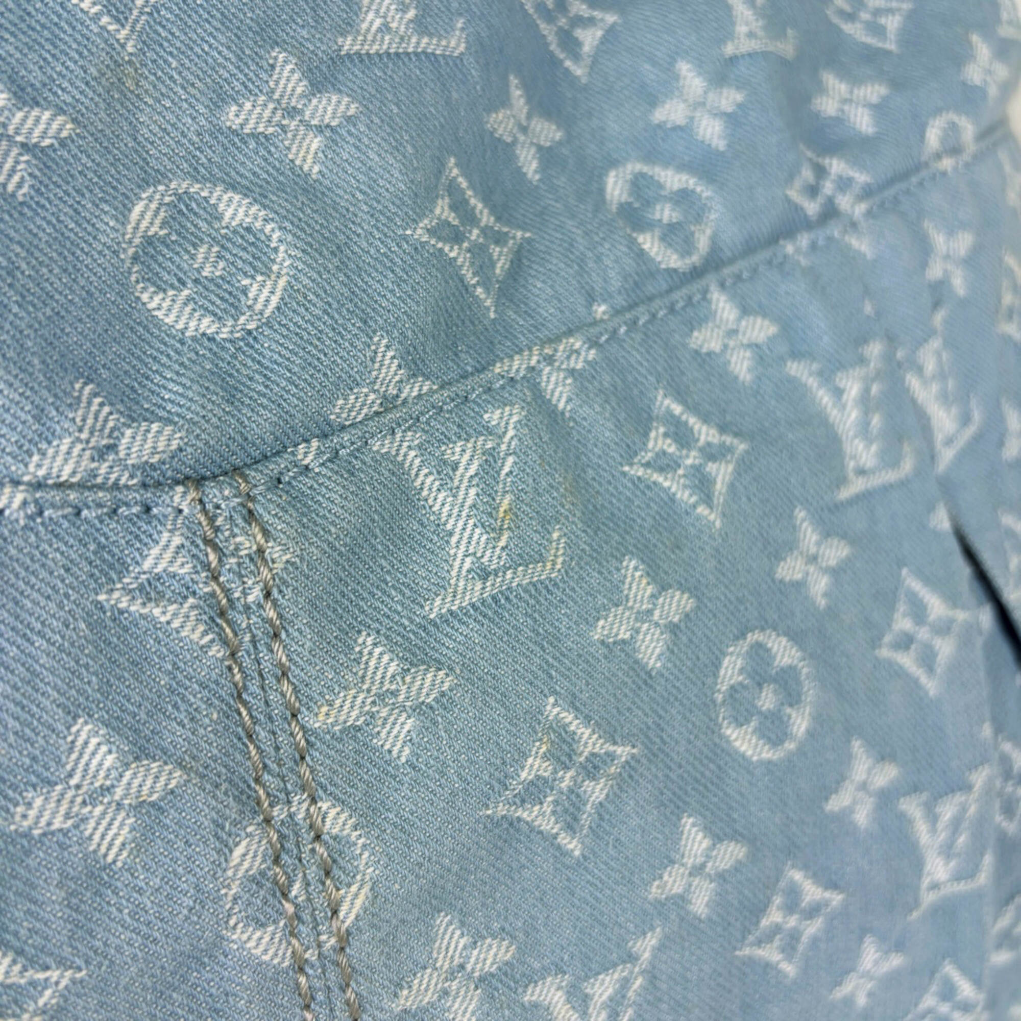 Louis Vuitton Monogram Denim Monogram Denim Shoulder Bag (Pre-Owned)