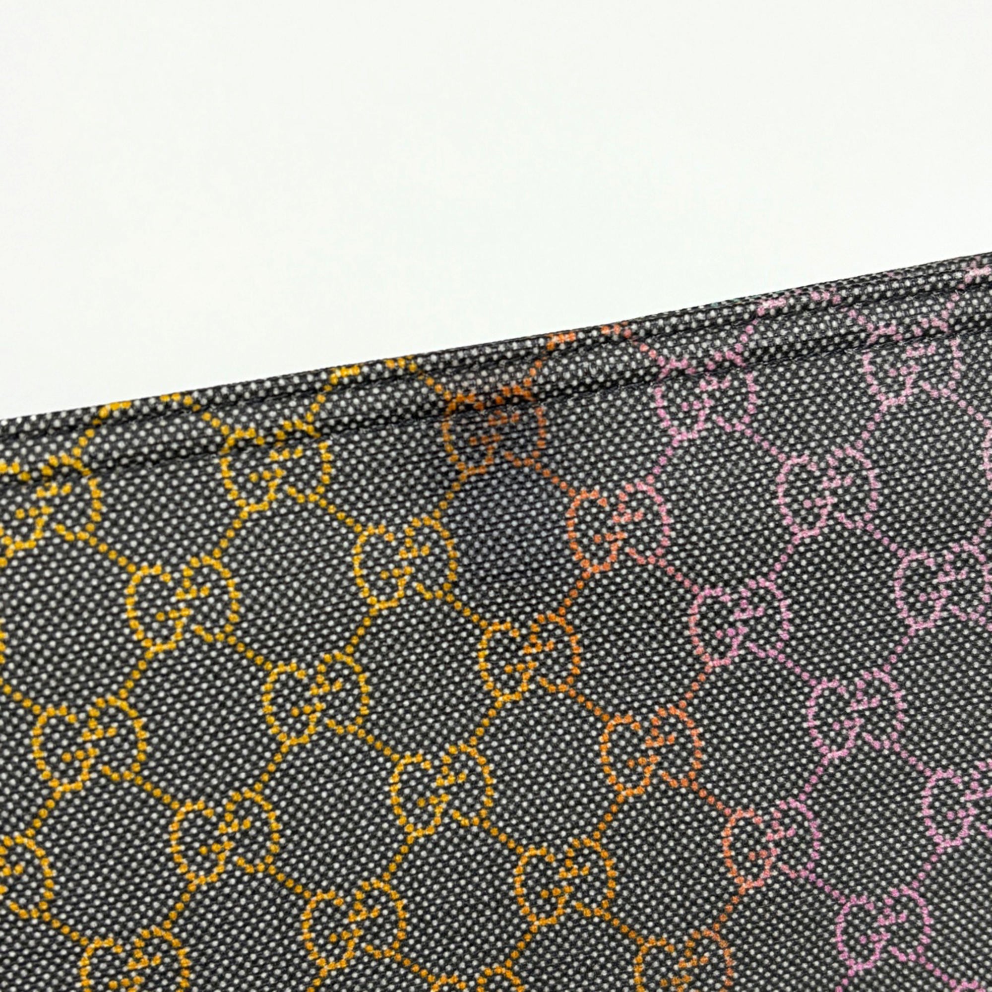 Gucci Multi-Color Coated Canvas Leather Shoulder Bag (Pre-Owned)