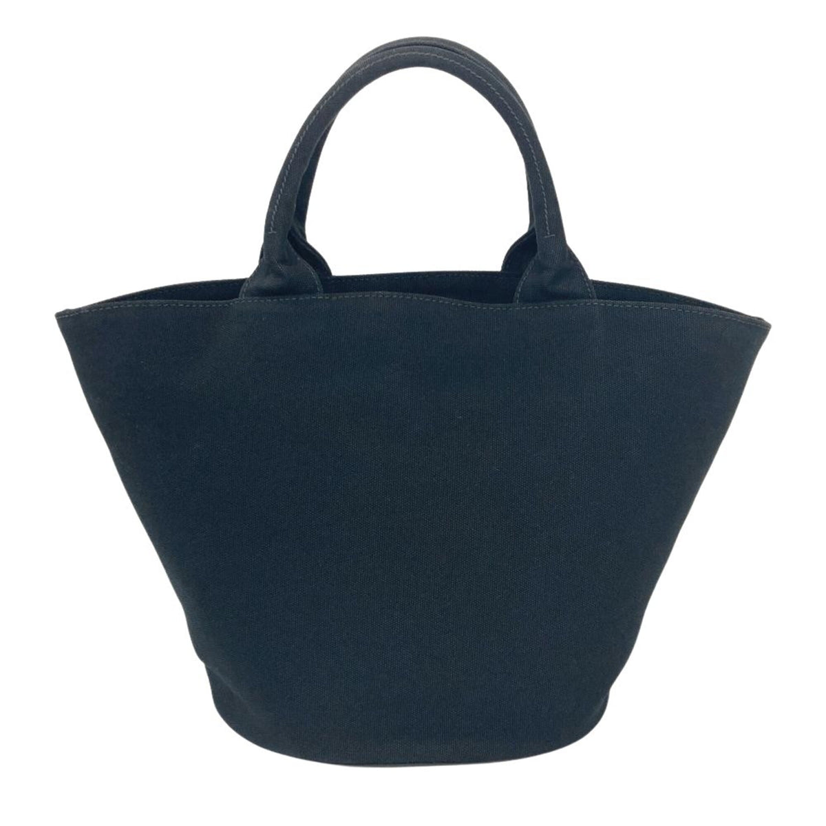 Prada Canapa Black Canvas Pouch Shoulder Bag Tote Bag (Pre-Owned)
