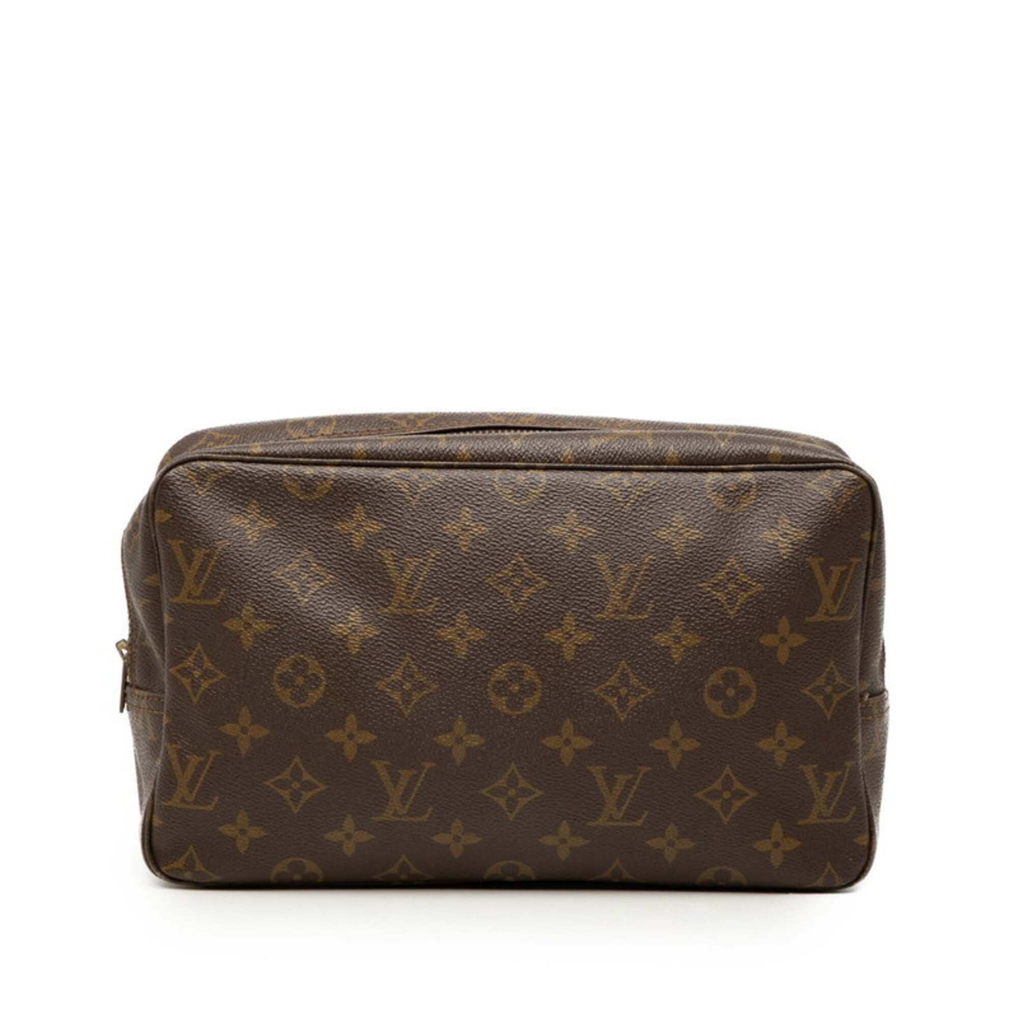 Louis Vuitton Brown Pvc Leather Clutch Bag (Pre-Owned)
