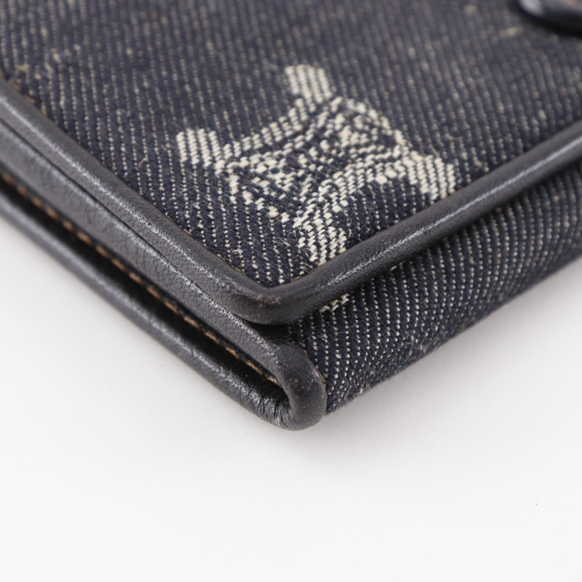 Celine Navy Denim Long Wallet (Bi-Fold) (Pre-Owned)